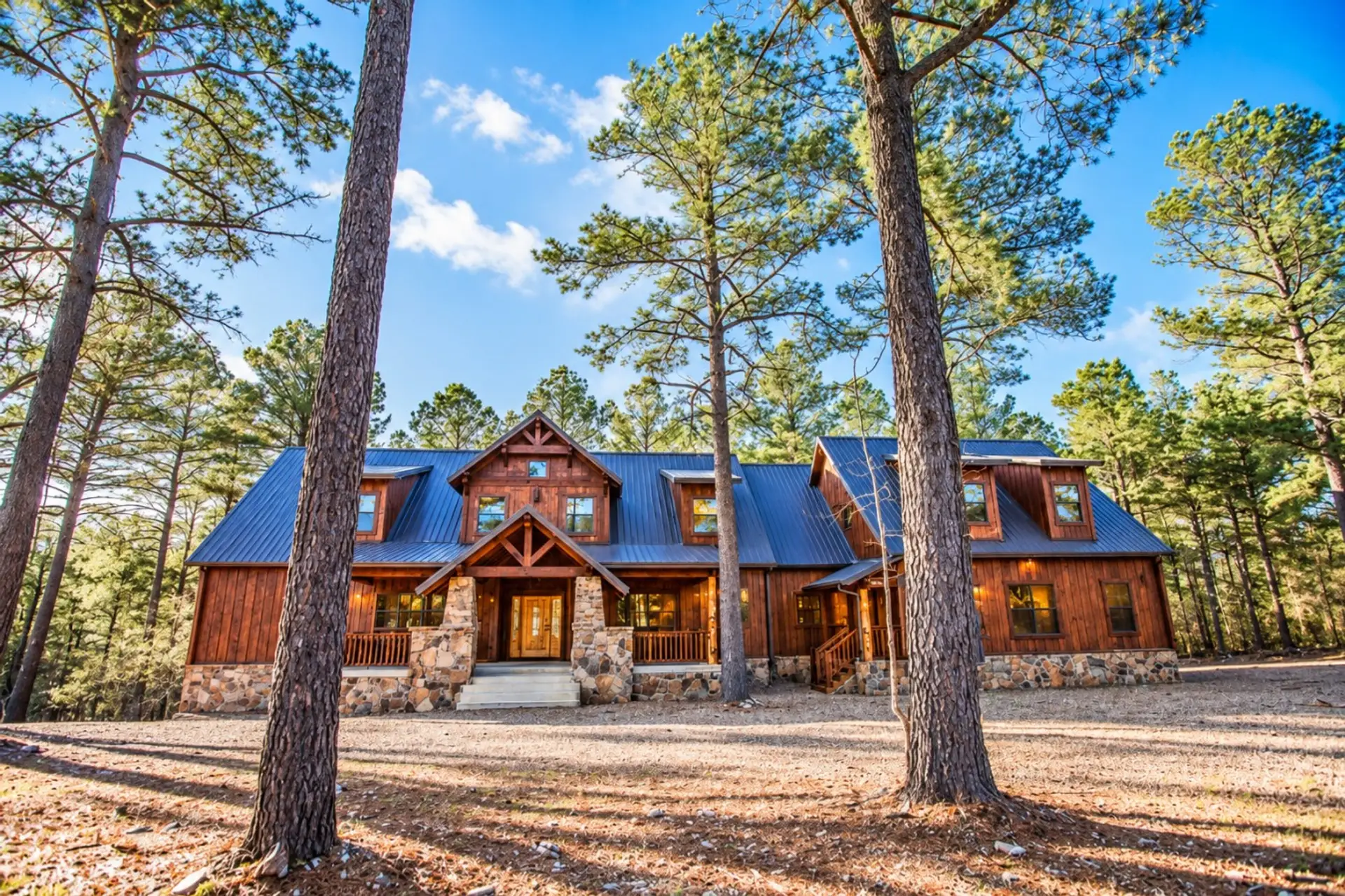 Rustic Pine Forest Lodge