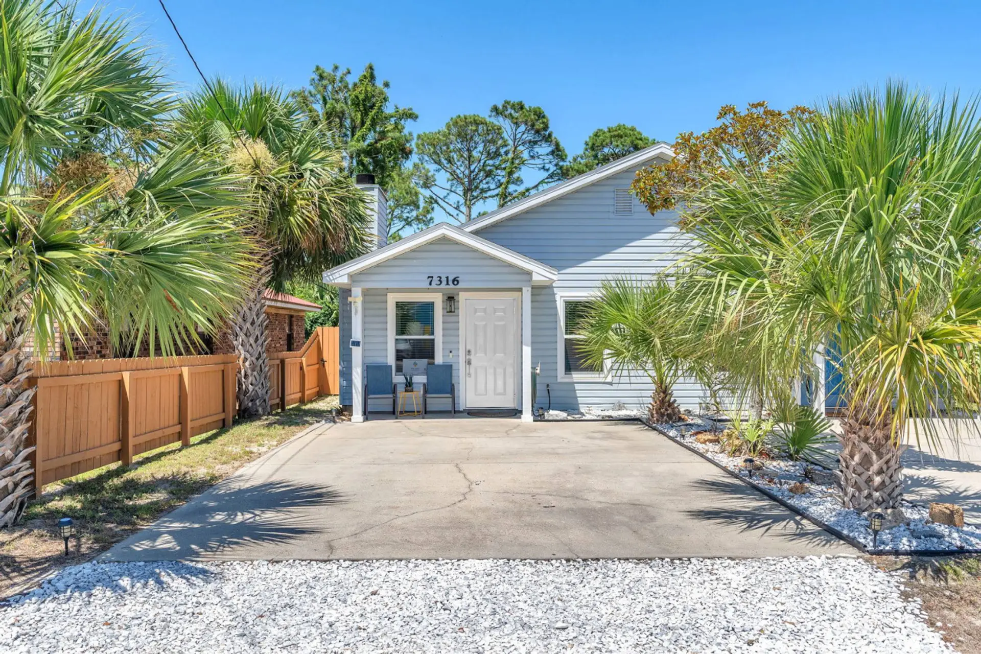 The home you'll be staying in, you will be on the left 7316 side of the building.
