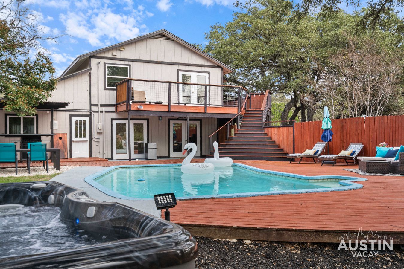 Modern Pool House + Hot Tub, LK Travis | Pets OK!: vacation rental in Lake Travis