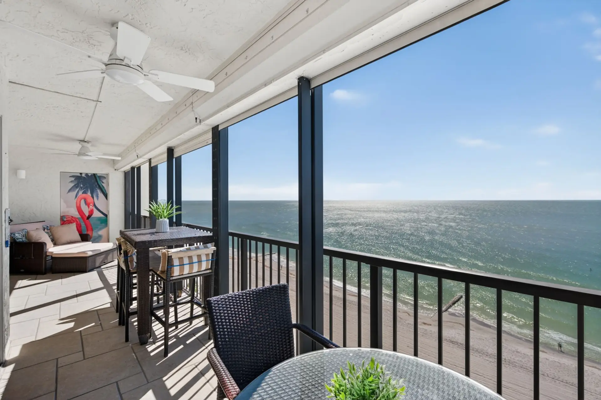 Private balcony w/ ocean views, perfect for morning coffee or sunset drinks.