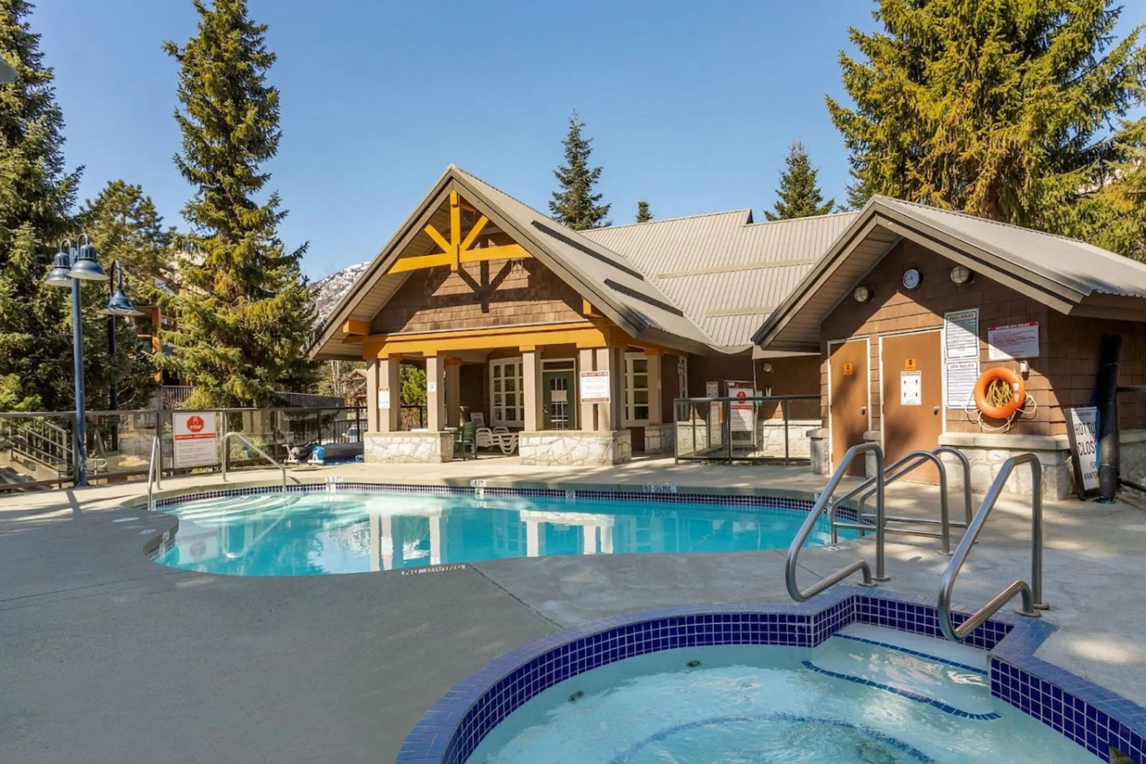 Cool off in the pool on hot summer days!