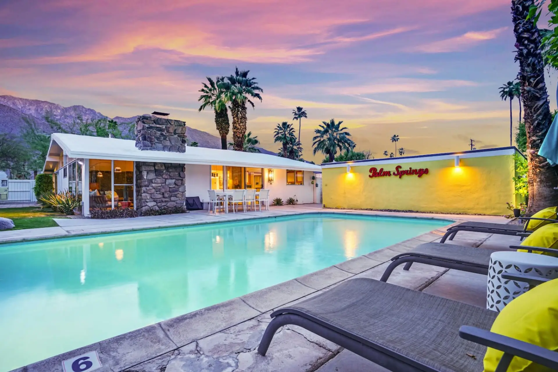 Heated pool and a relaxing mountain view