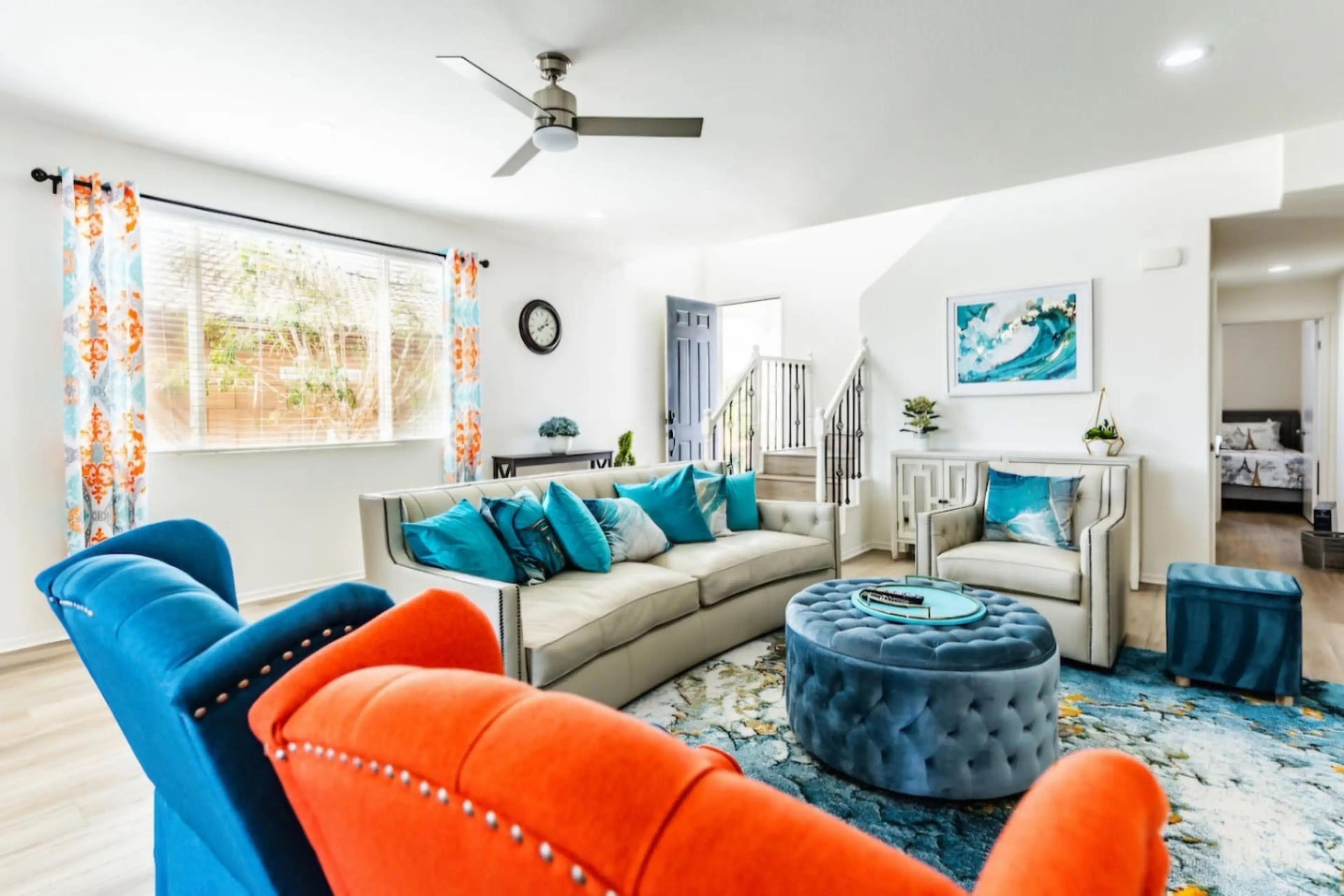 Spacious modern living area