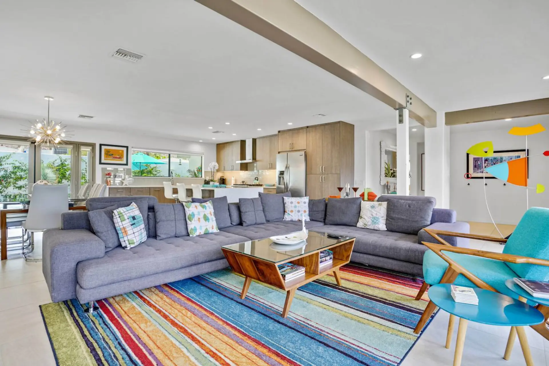 Bright, spacious, modern living: vibrant, stylish