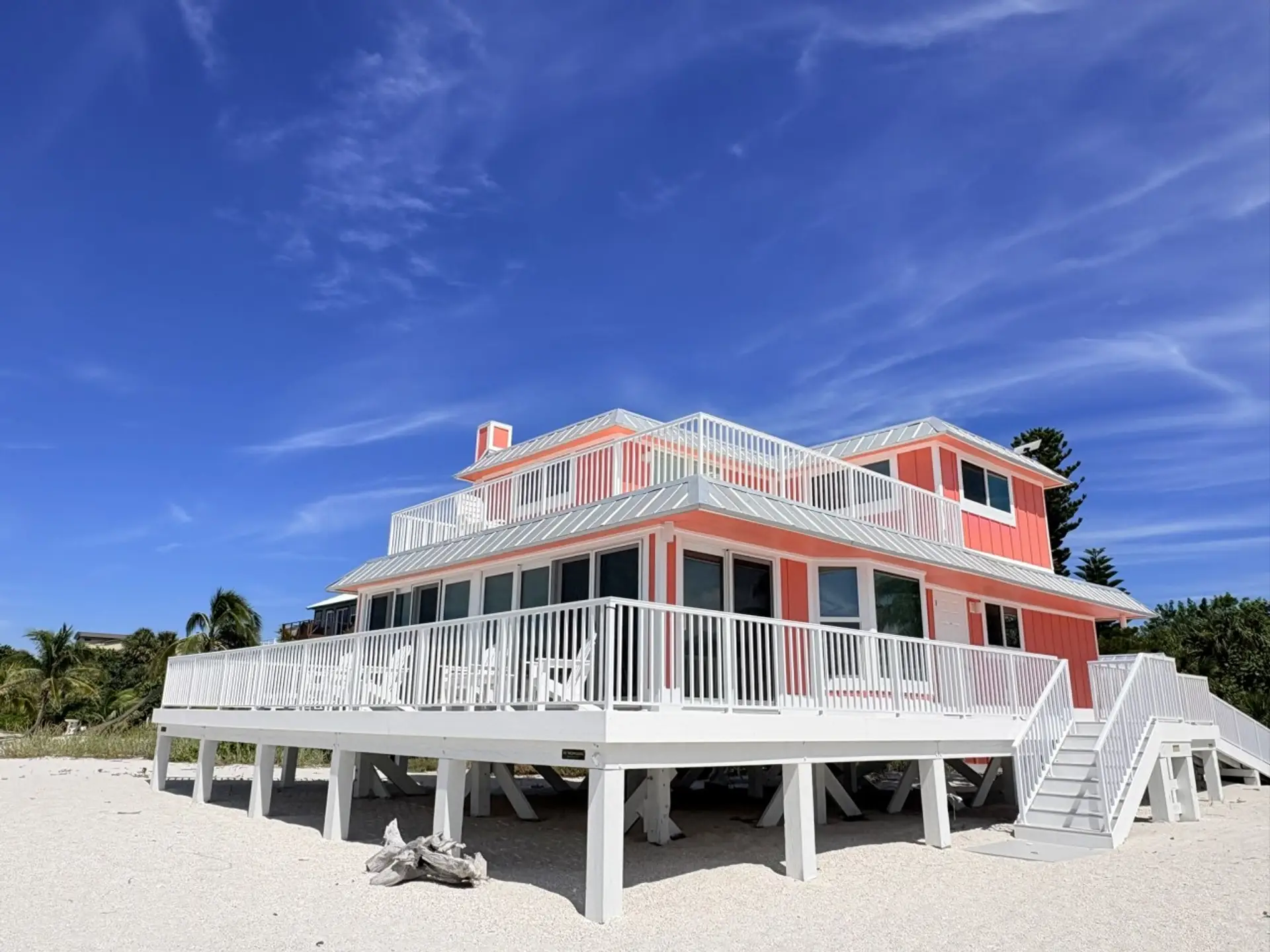 Exterior of the home and wrap around balcony