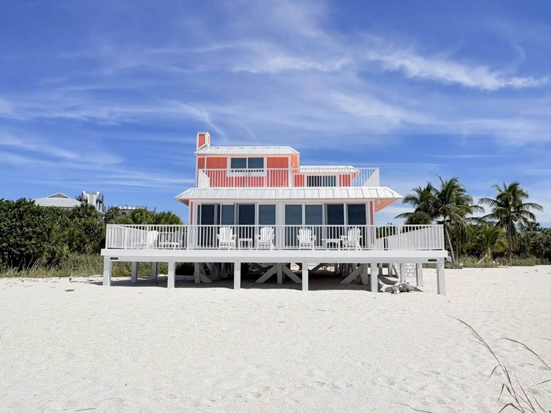 Exterior of the home and wrap around balcony