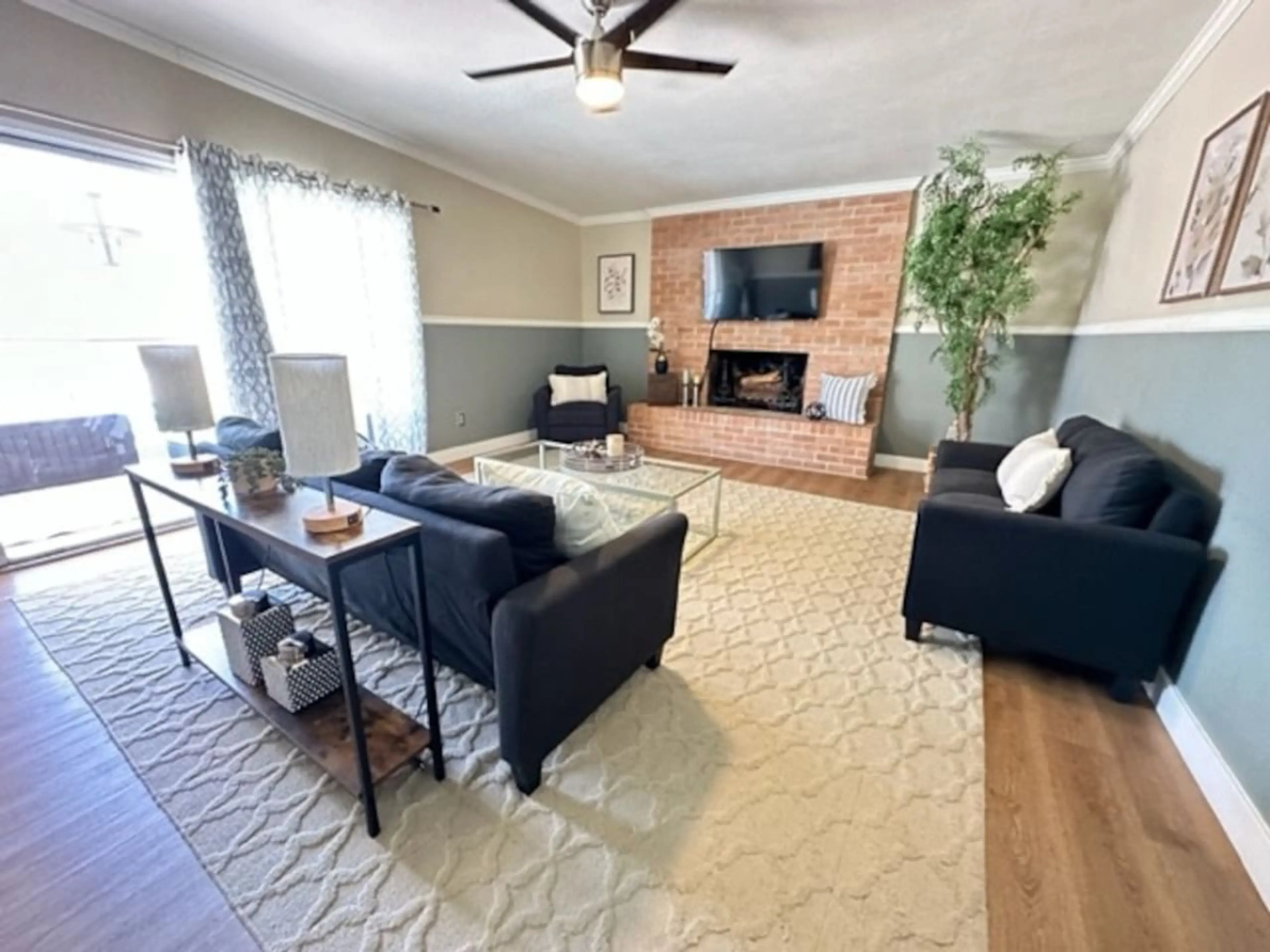 Second living room space with smart TV