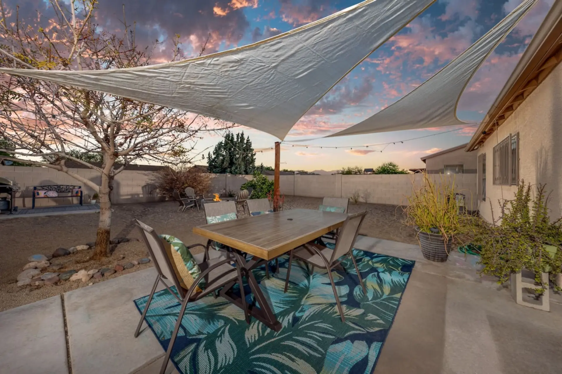 Spacious backyard to enjoy Tucson sunrises and sunsets