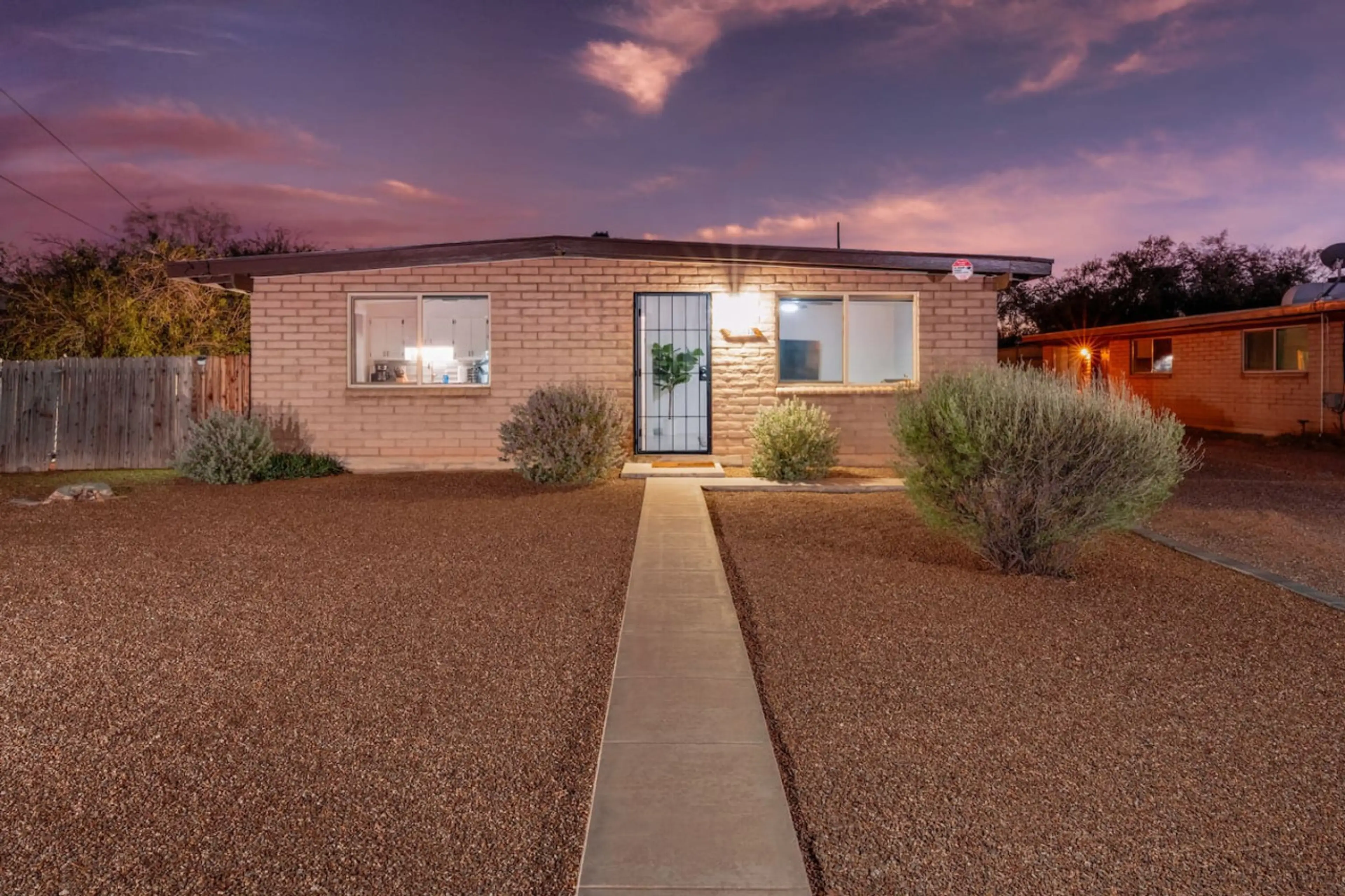 View facing duplex and entry door for this listing