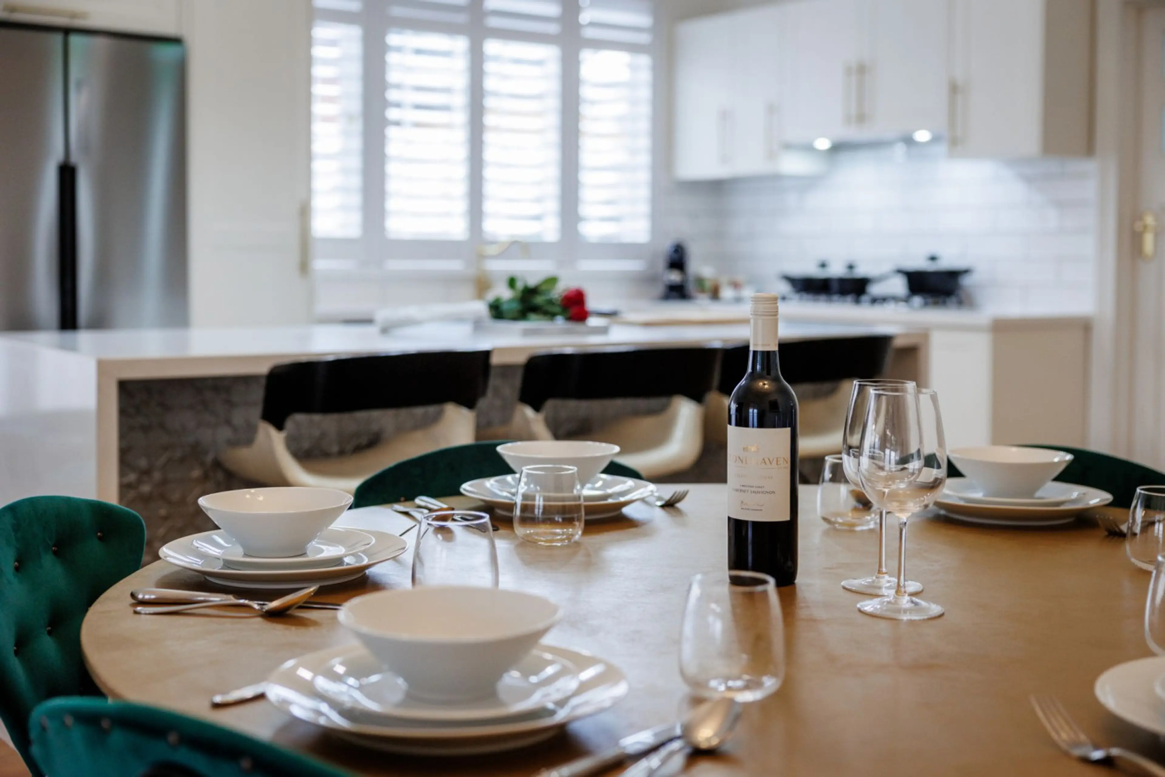 Open-plan kitchen and dining made for entertaining