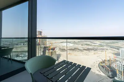 Balcony seat with sweeping views over the open landscape below