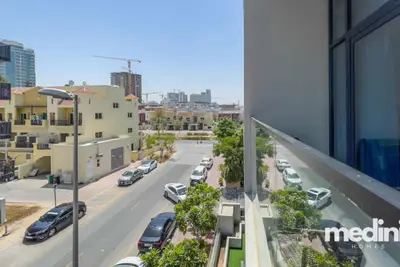 Street-level views of the neighbourhood from the balcony