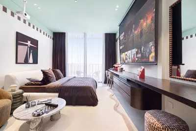 Pool, Gym & Movie Projector - Modern JVC Studio