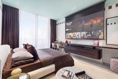 Pool, Gym & Movie Projector - Modern JVC Studio