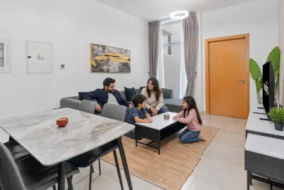 Elegant 1BR + Kids Room | Pool, Gym & Parking
