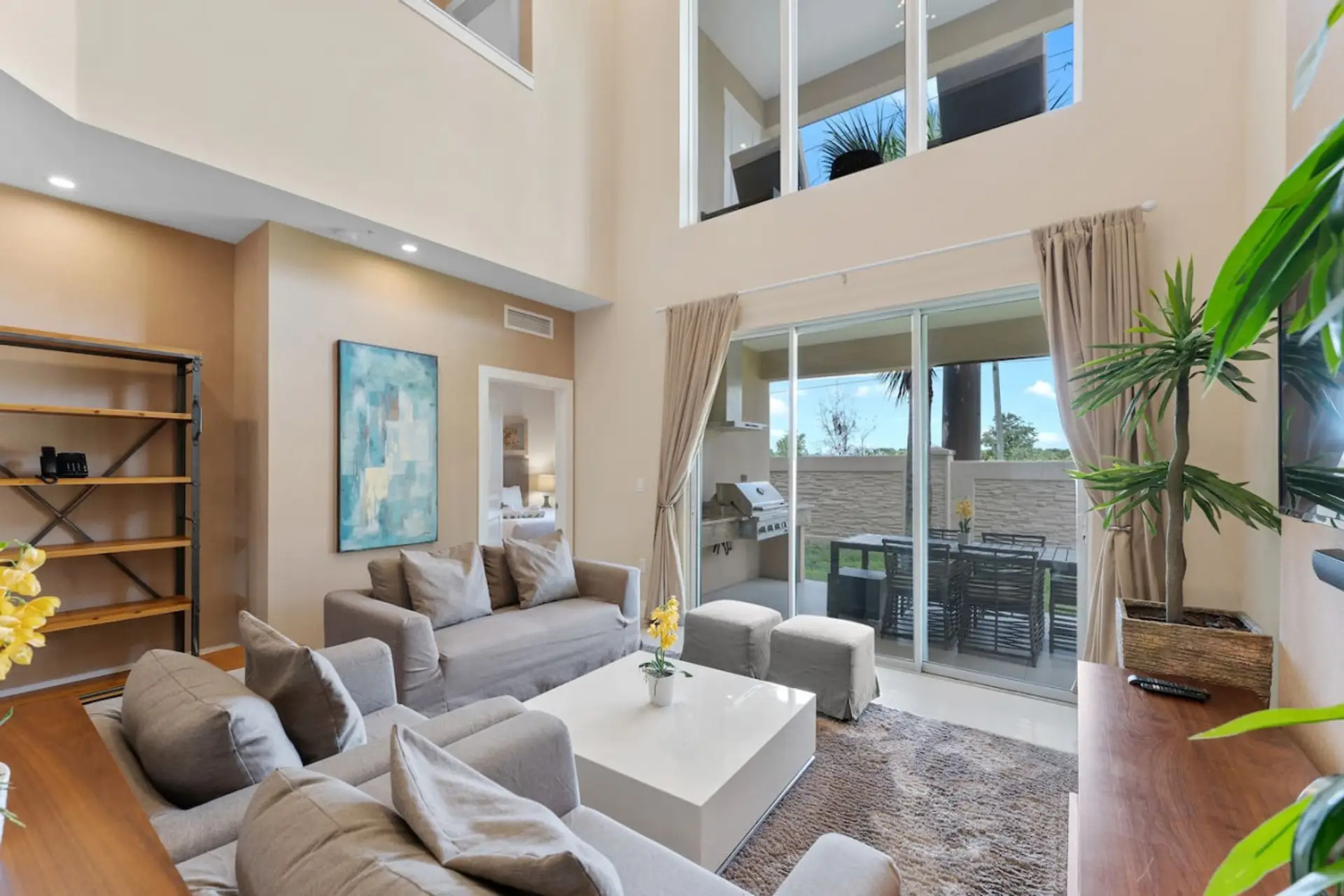 Living Room #Parks #MagicVillage #Townhouse #Vacation #Rental #Kissimmee #Orlando#Universal#Citywalk#legoland#shortstay#longstay#bbq#grill