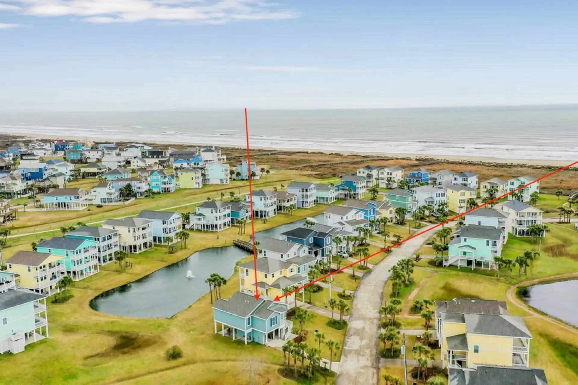 Located on the beach-side of San Luis Pass | Pointe West