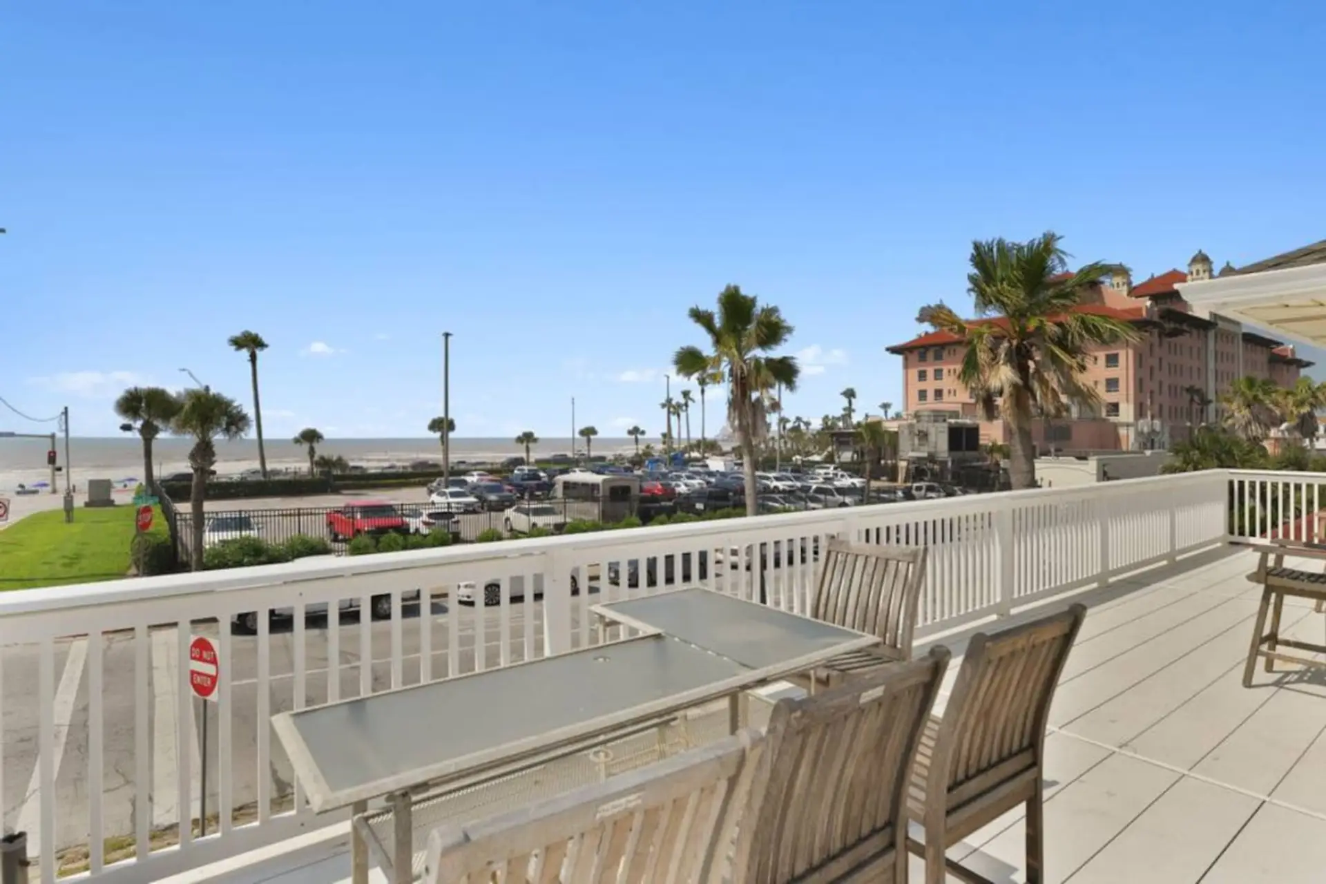 Hotel Galvez Restaurant and Bar | Large Building to the Right