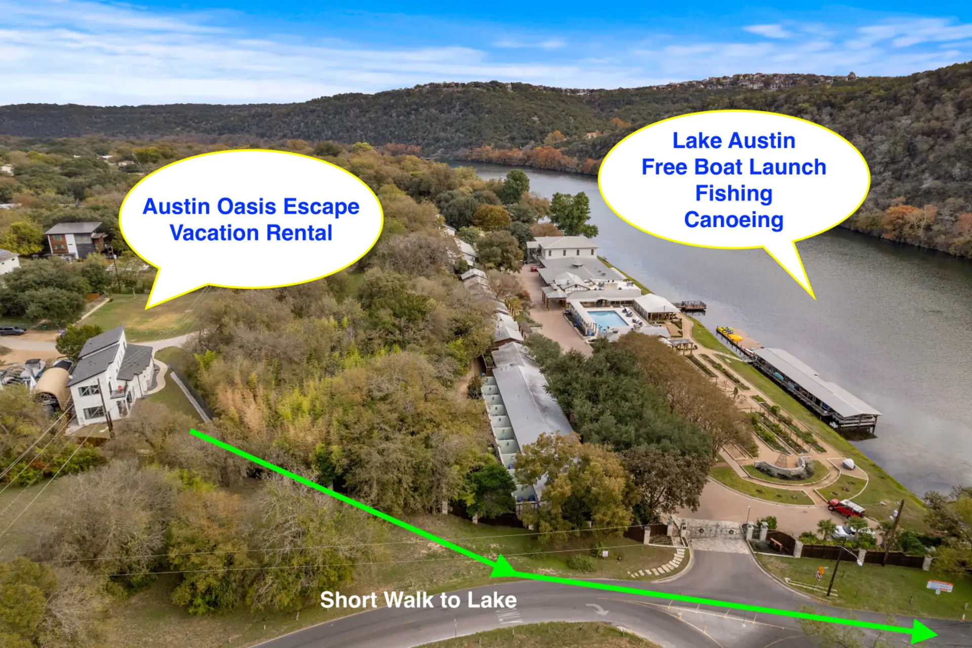 Short Walk to the Beautiful Lake Austin