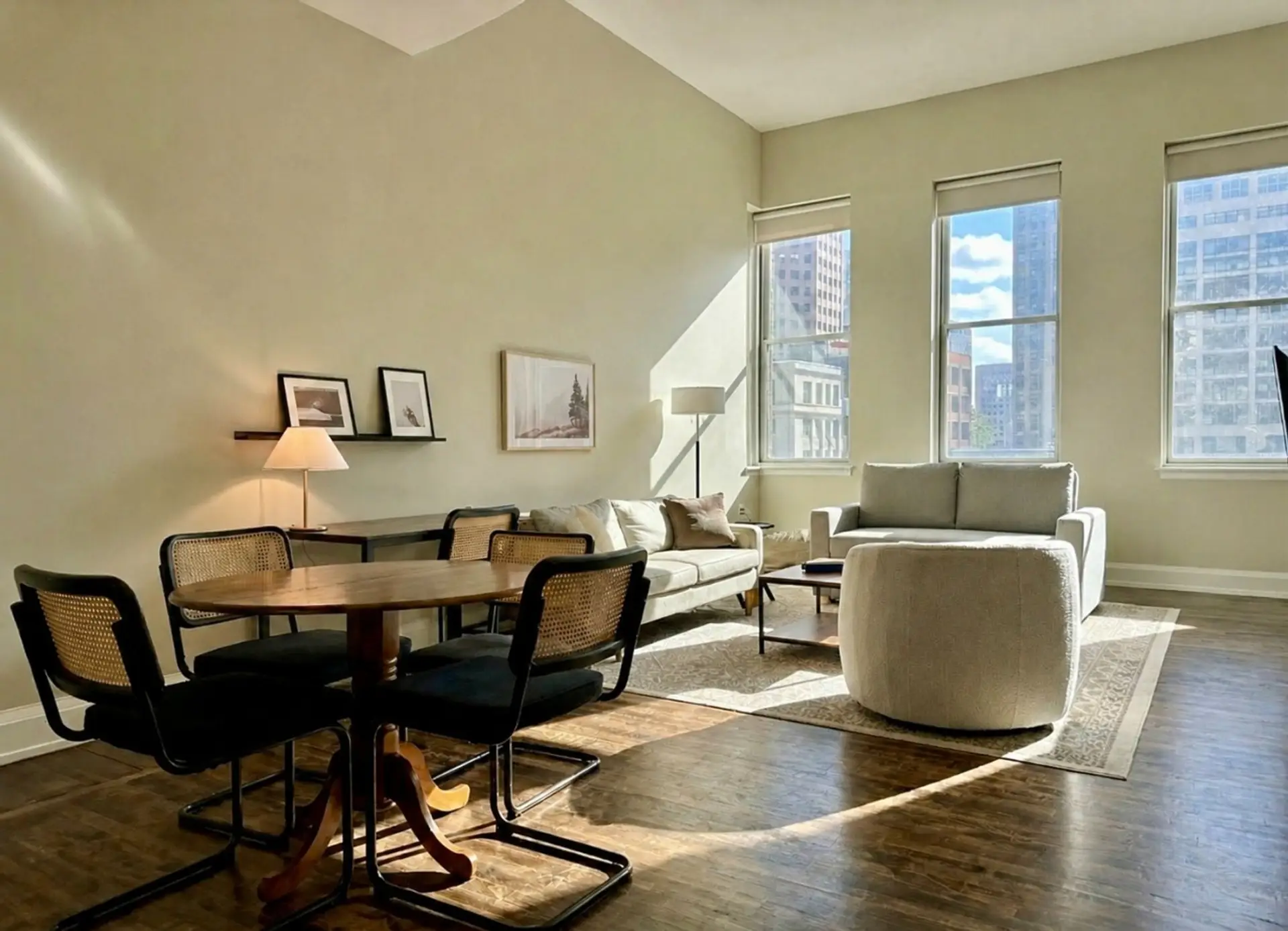 An open, light-filled layout designed for seamless transitions between morning focus and evening relaxation