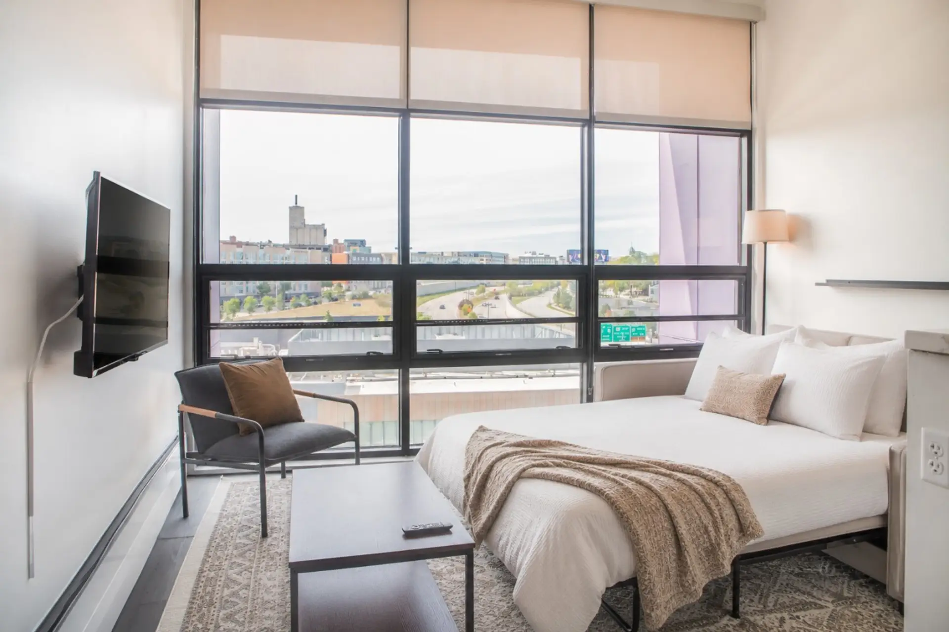 The sofa bed adapts to your schedule, transitioning seamlessly from a midday lounge spot to a restful queen-sized bed