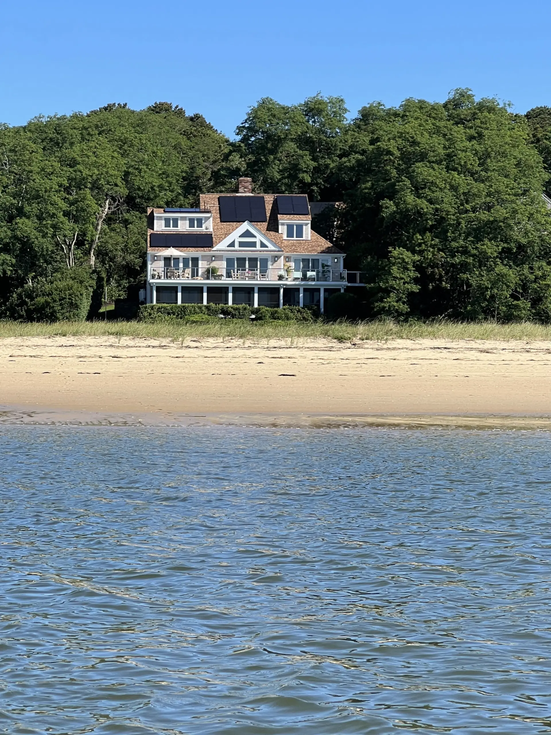View of house from the beach