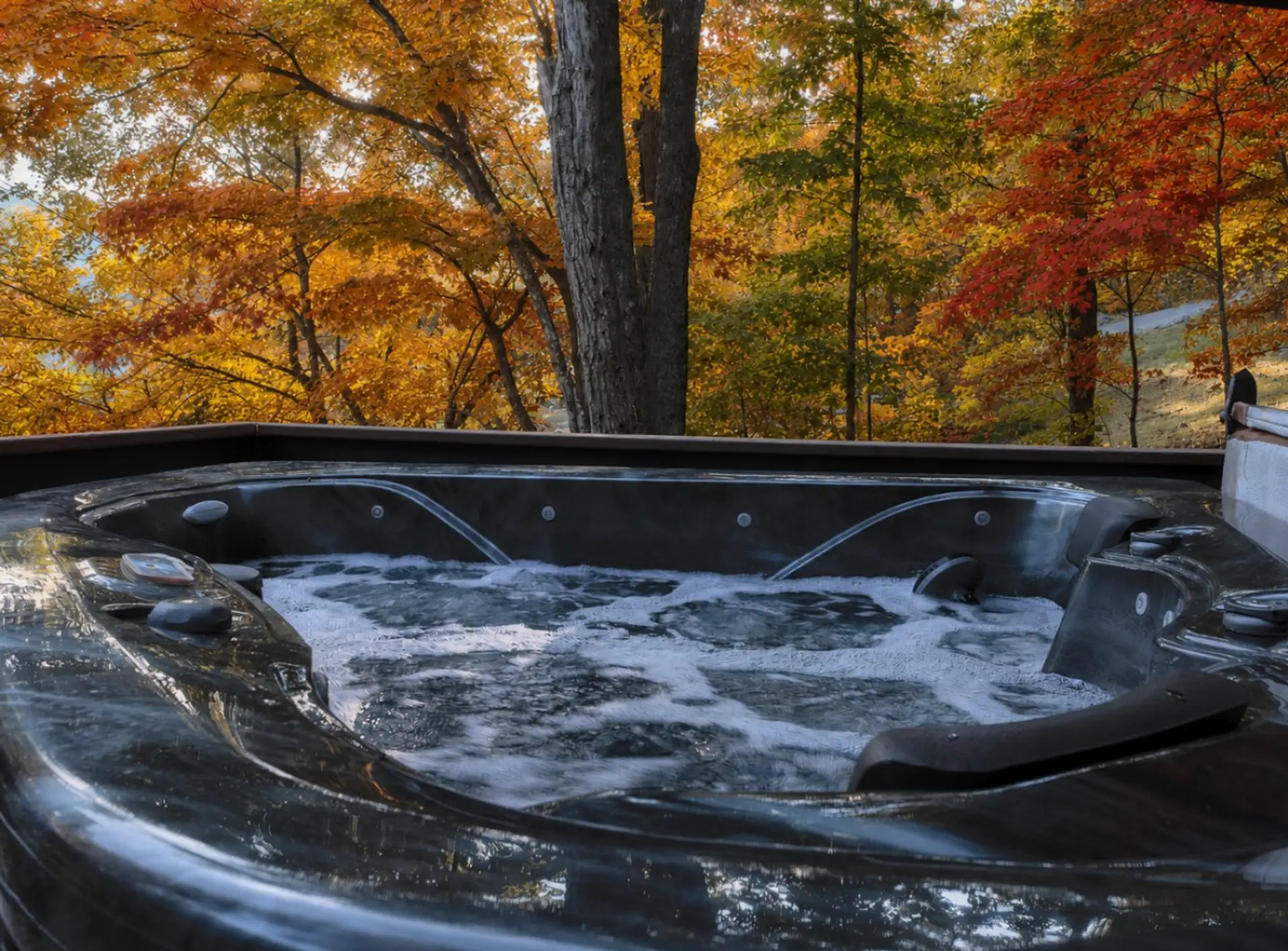 Hot Tub for 2 with fall view