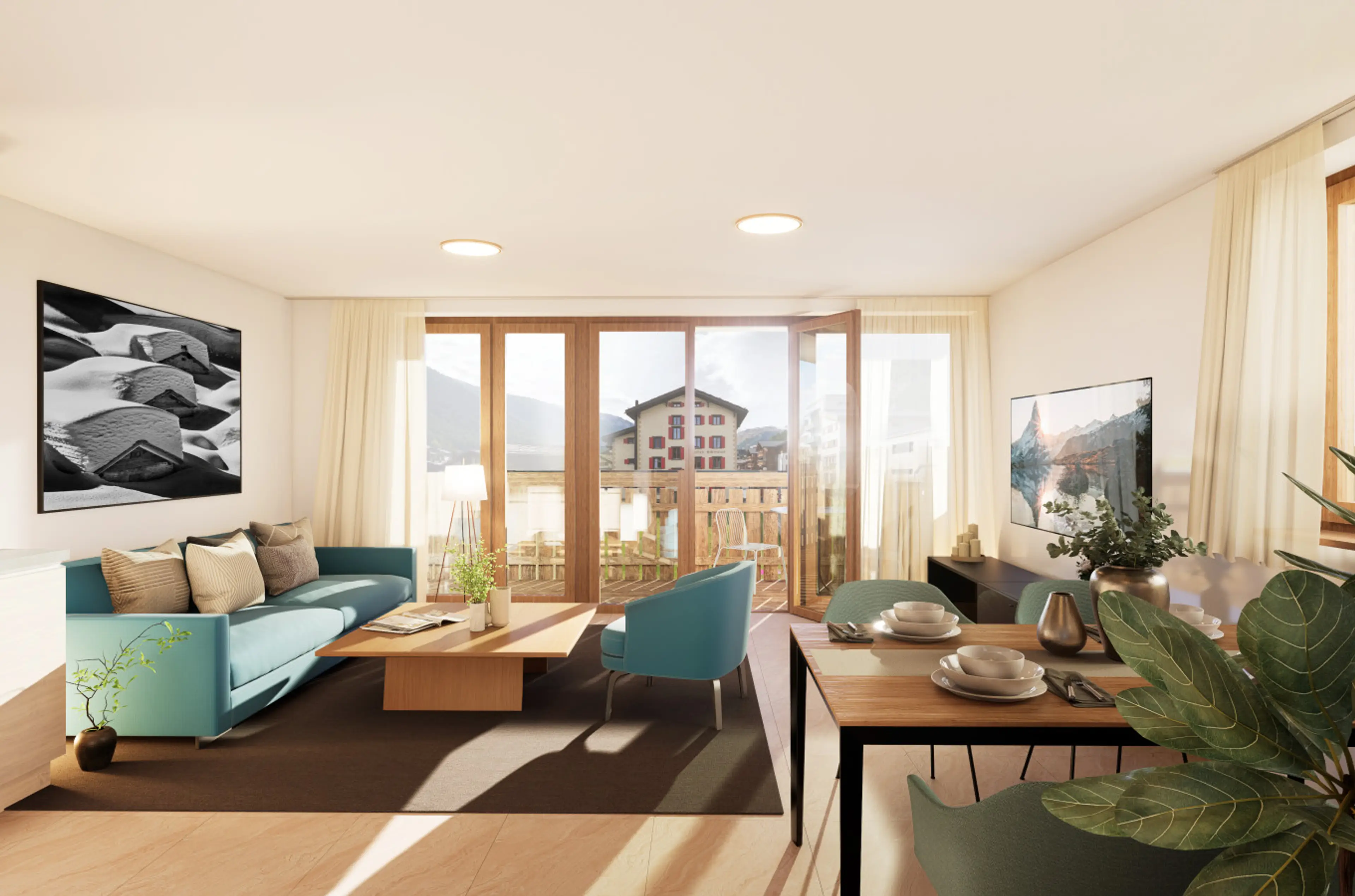 Turuwang Apartment Wohnzimmer by HomeFlow