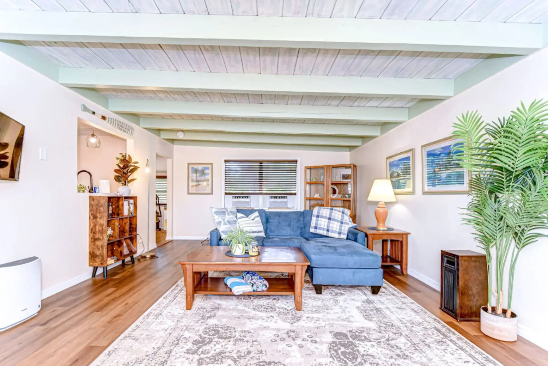 We prove a 40" smart tv in the living room - simply sing into your favorite streaming apps