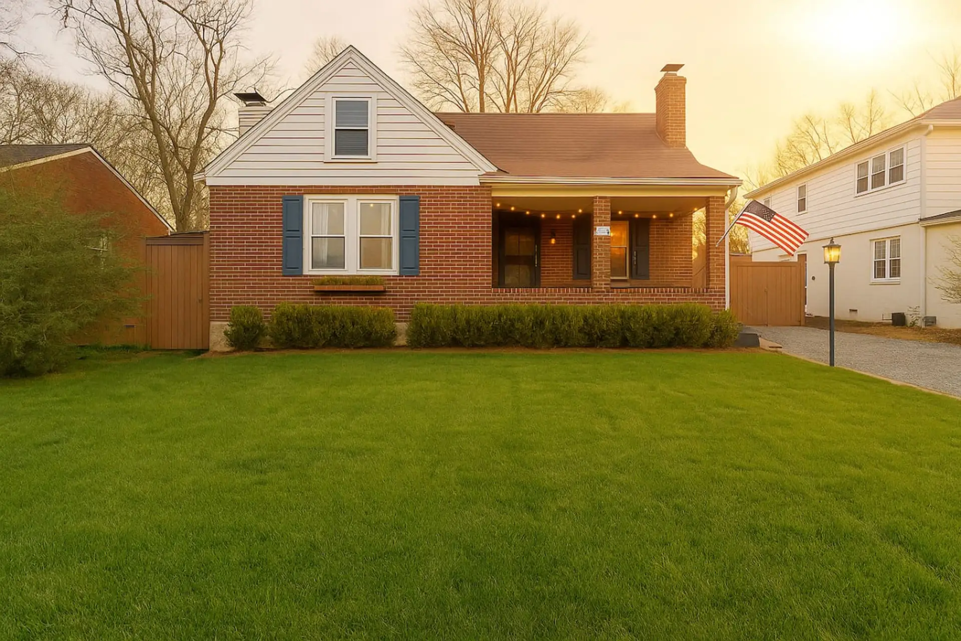 The lush front lawn and charming exterior of this East Nashville gem make a welcoming first impression.