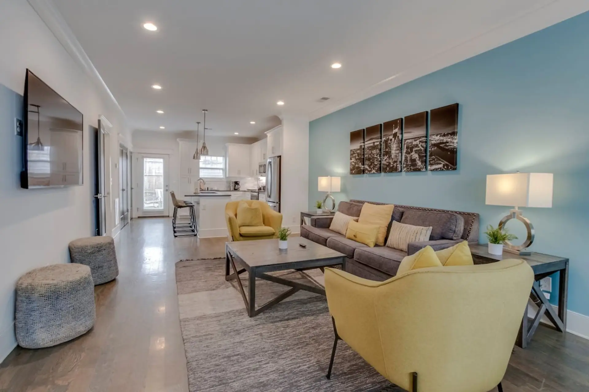 Comfortable living room with ample seating