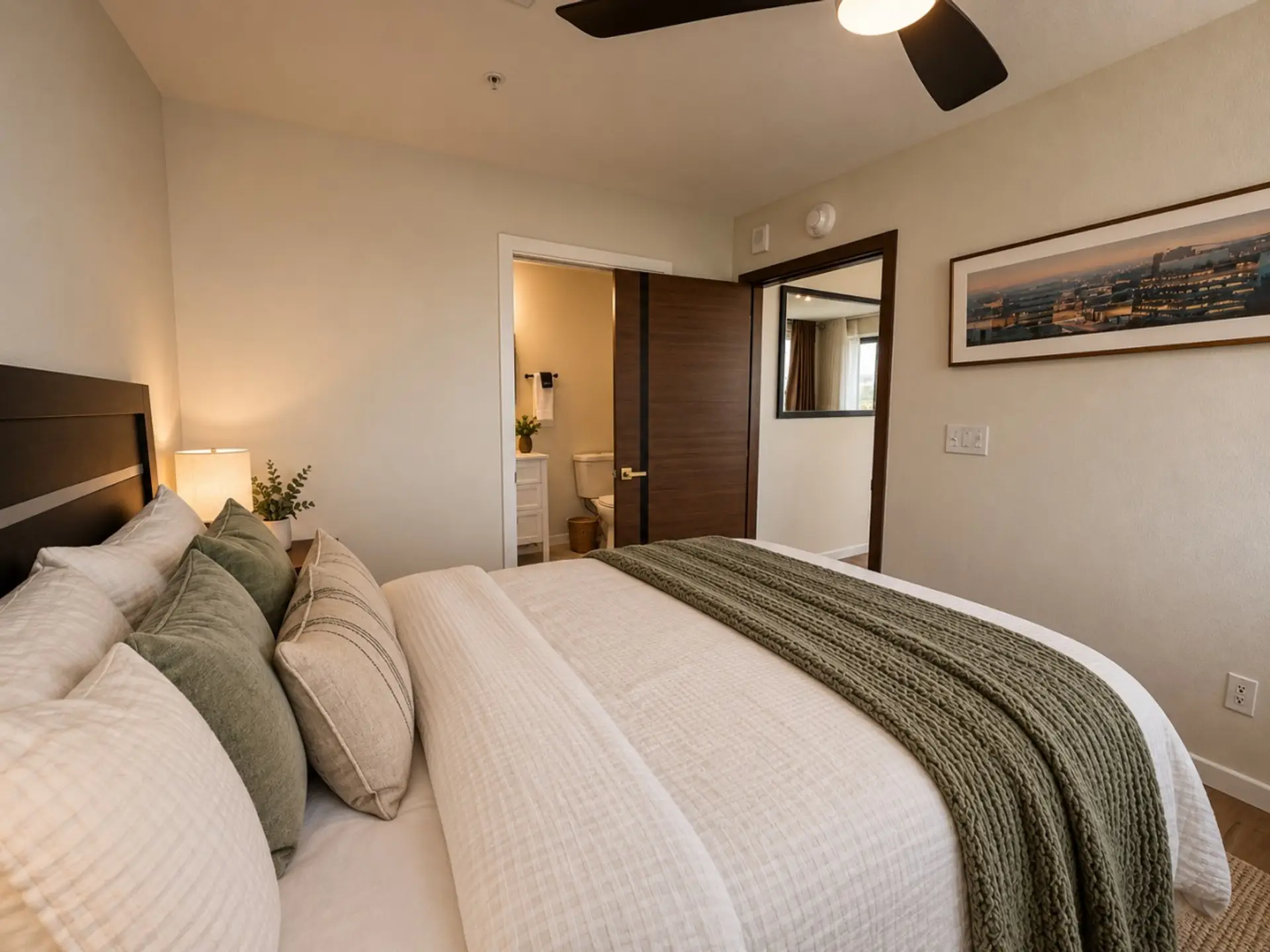 Luxury apartment bedroom