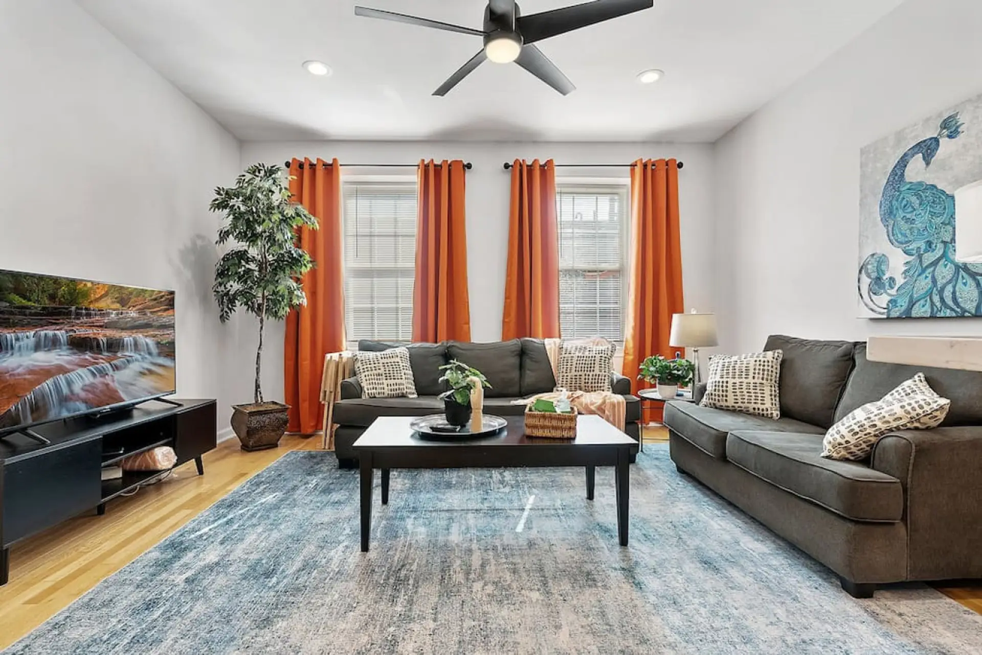 Beautifully appointed designer decor