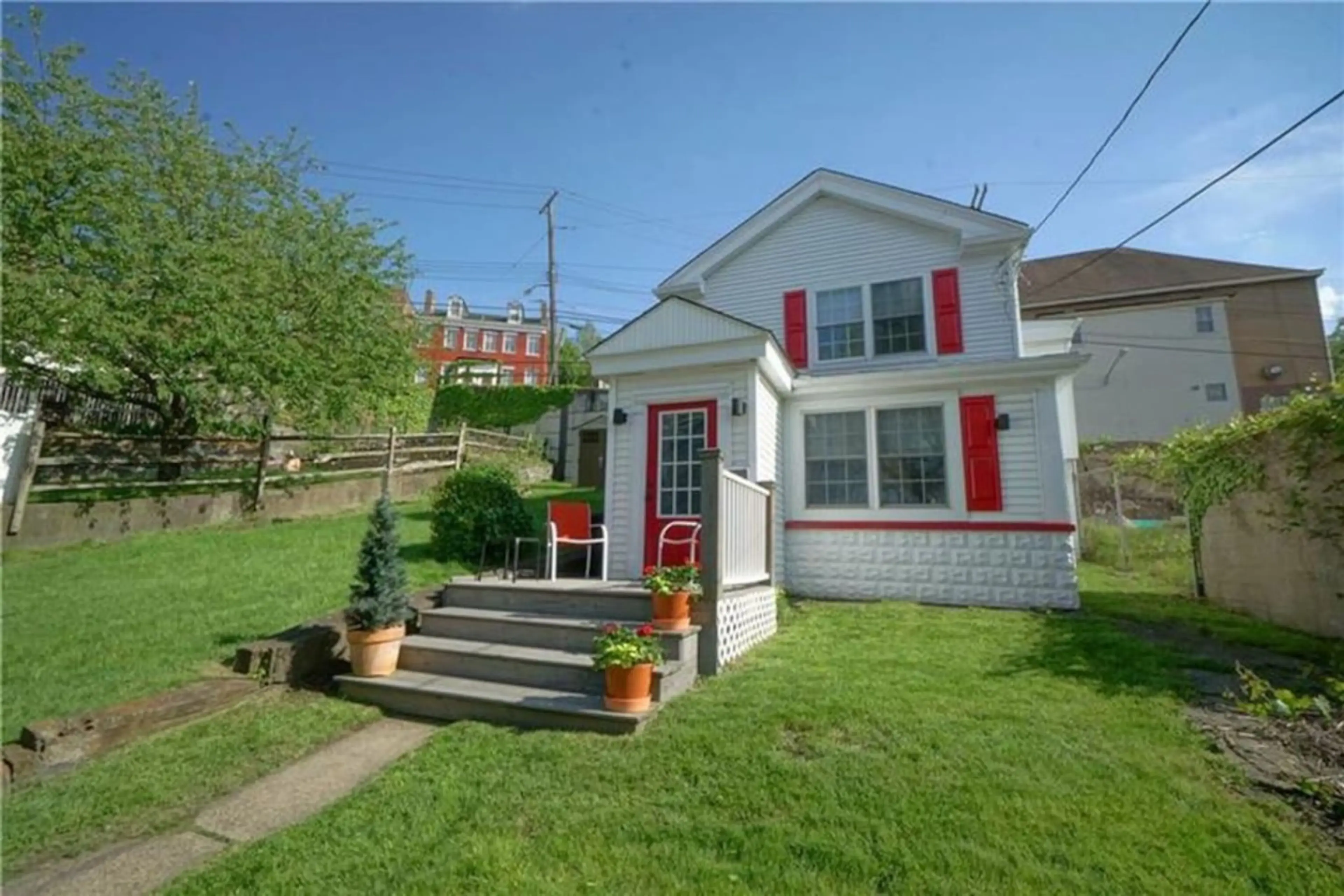 Front of the house.