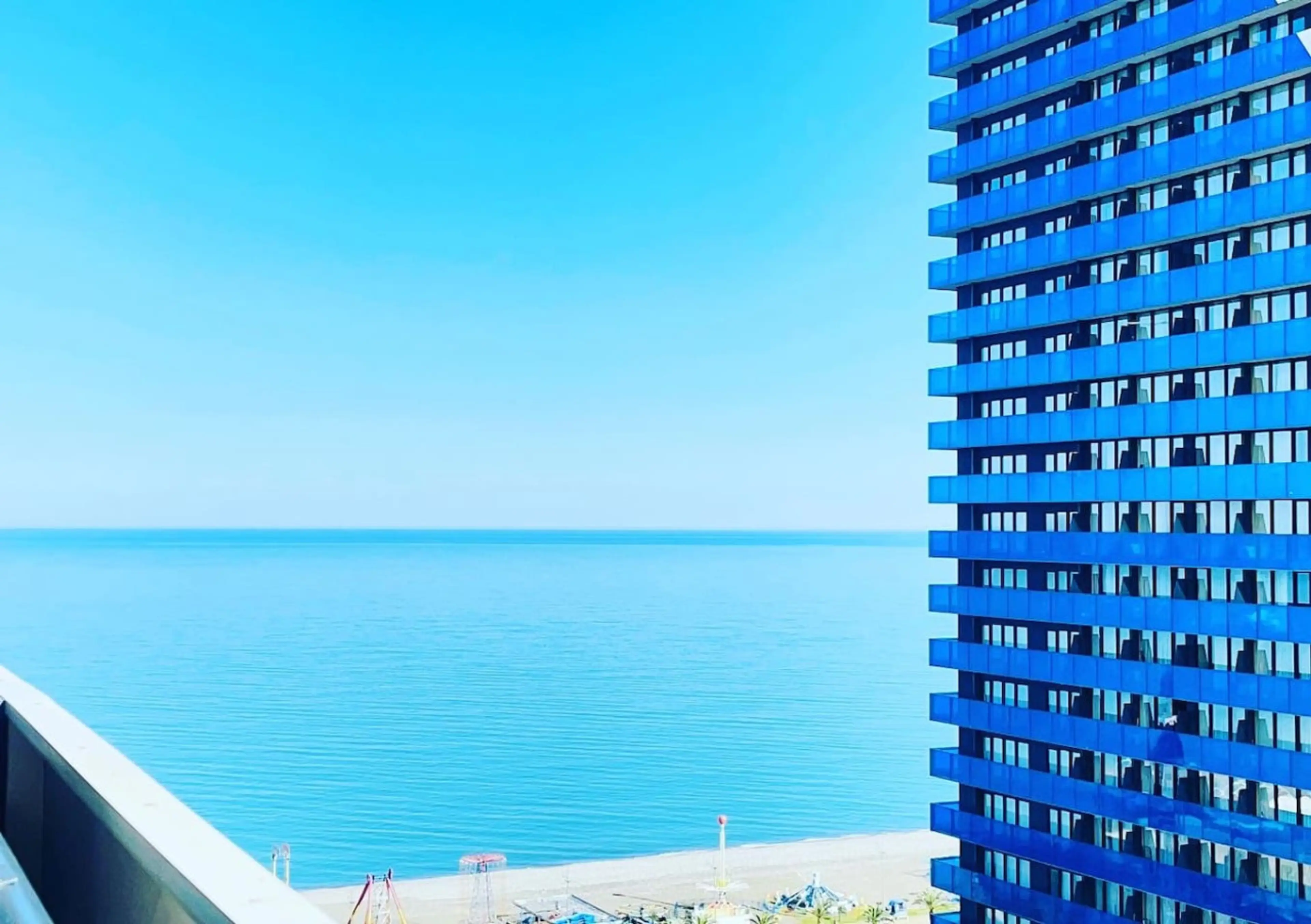 Enjoy a side sea view — perfect for morning coffee or sunset moments in Batumi.