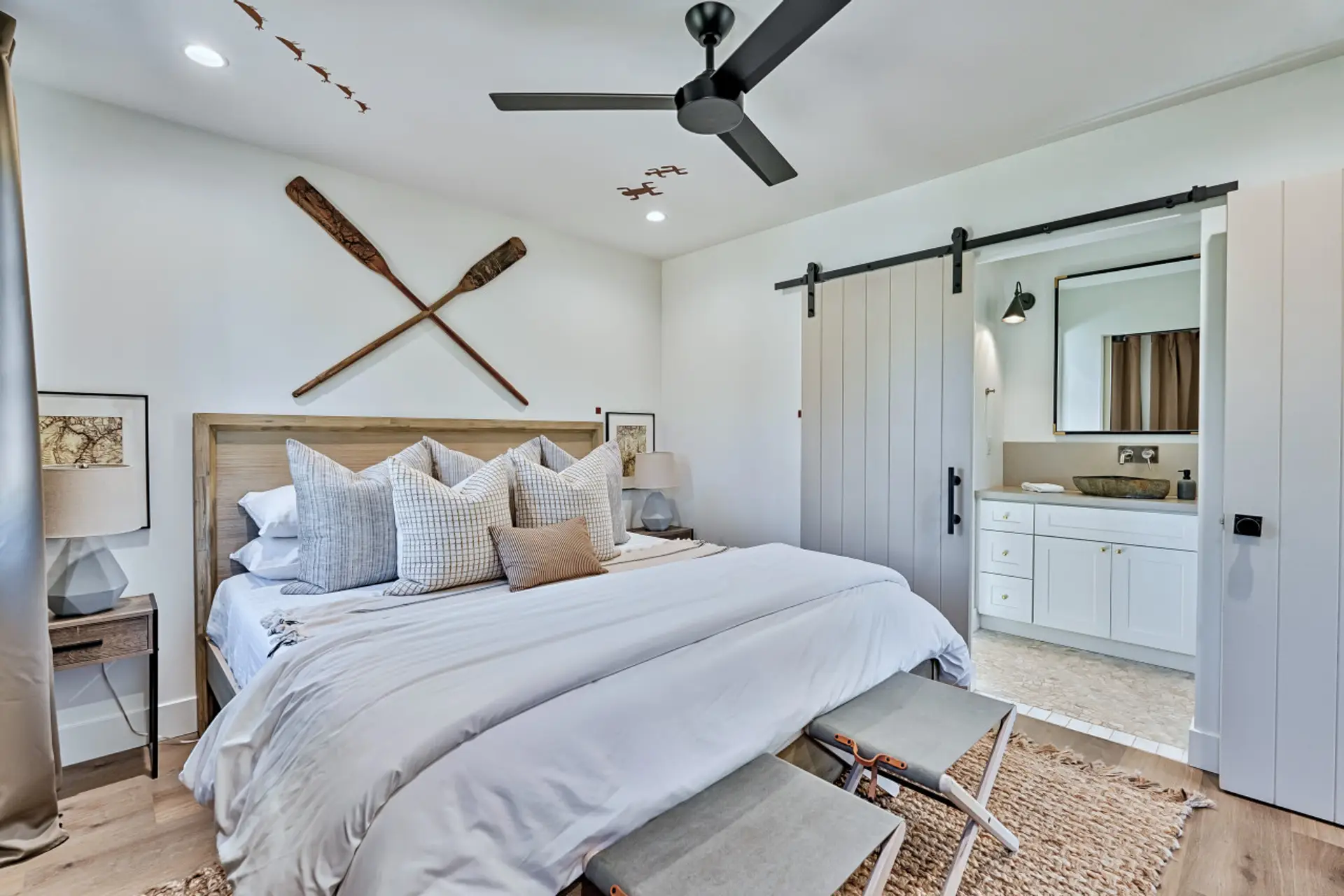 Bedroom with connecting bathroom