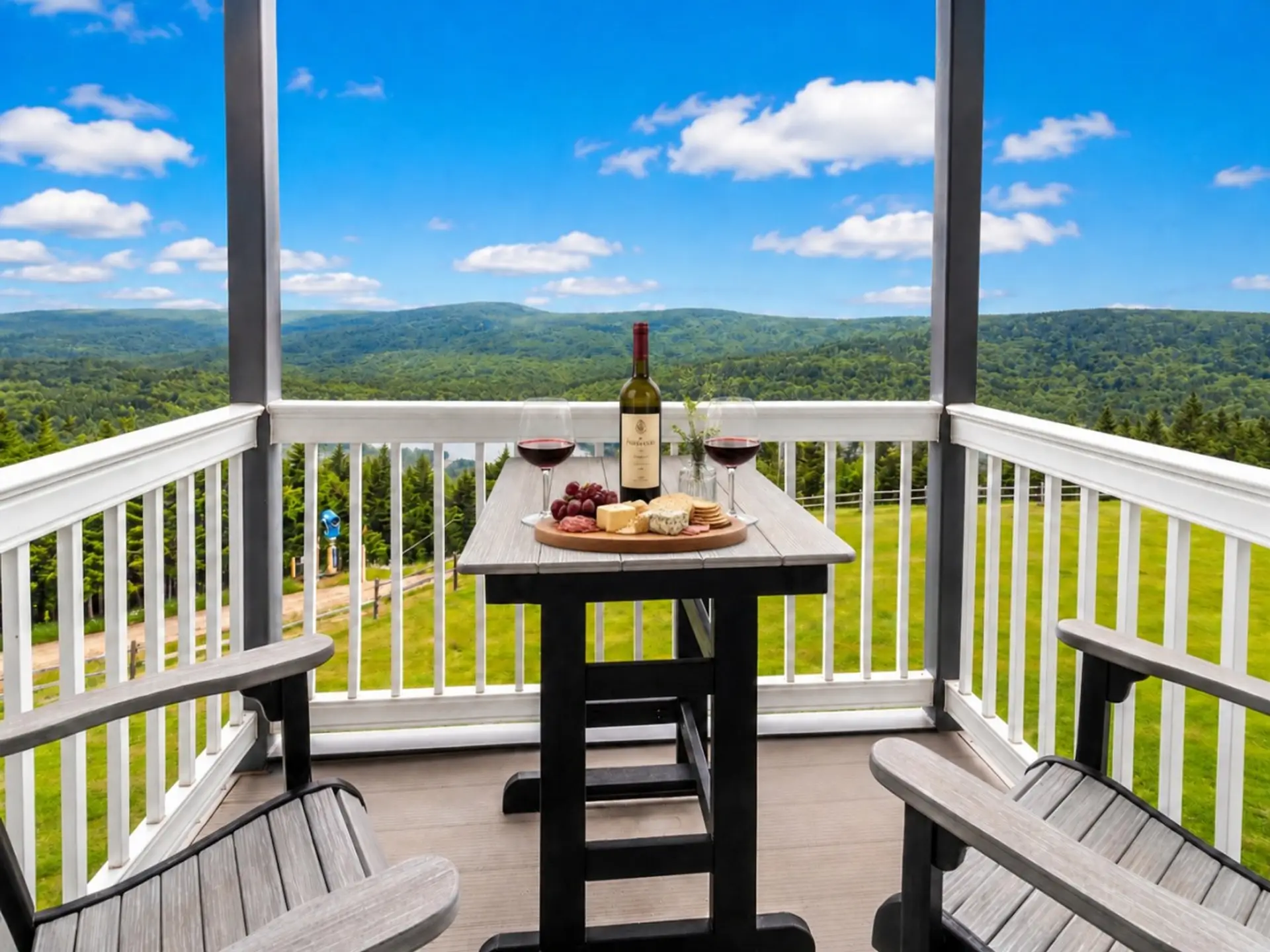 Actual view and deck furniture at ML254
