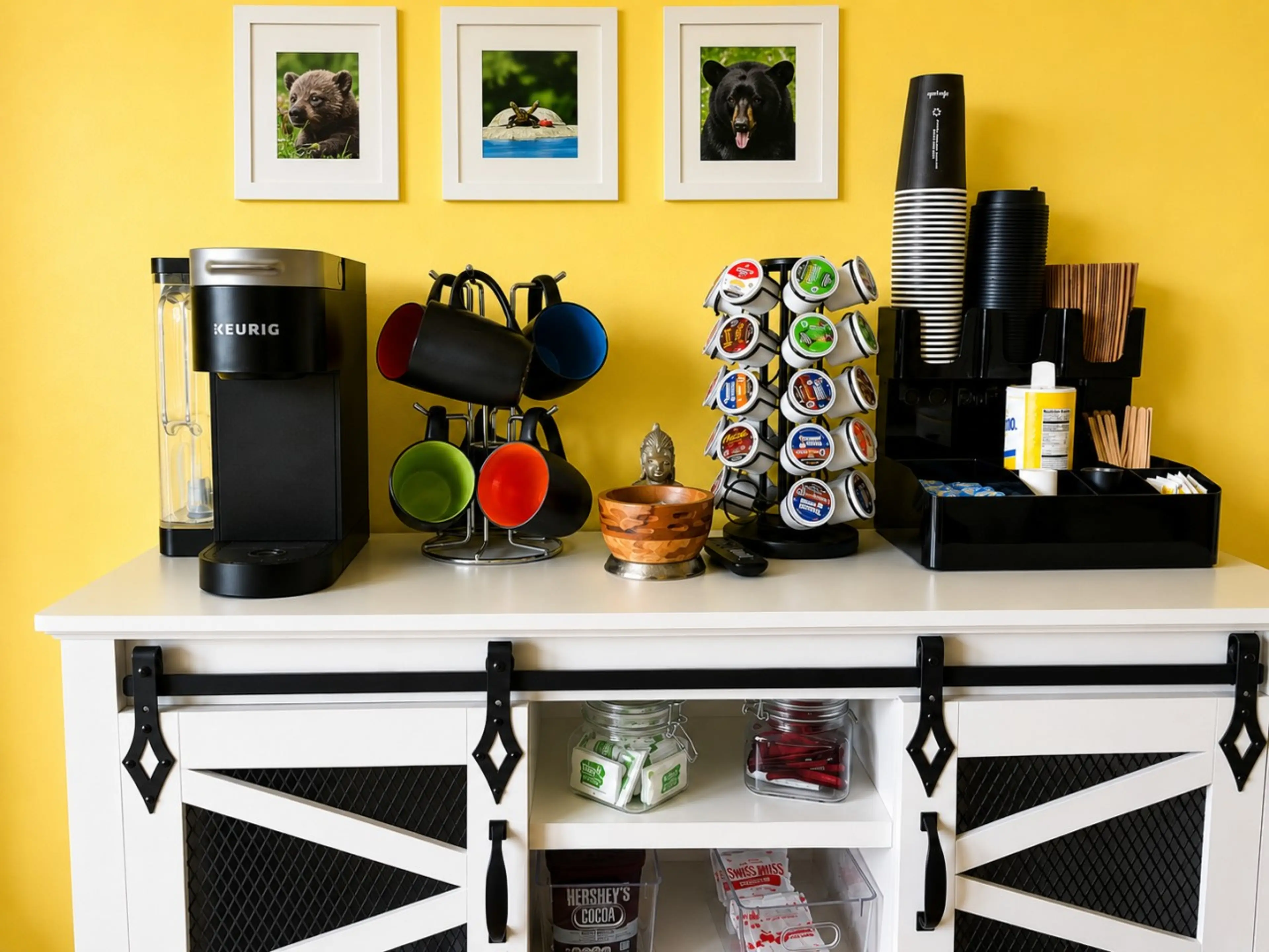 Keurig brewer with K-cups