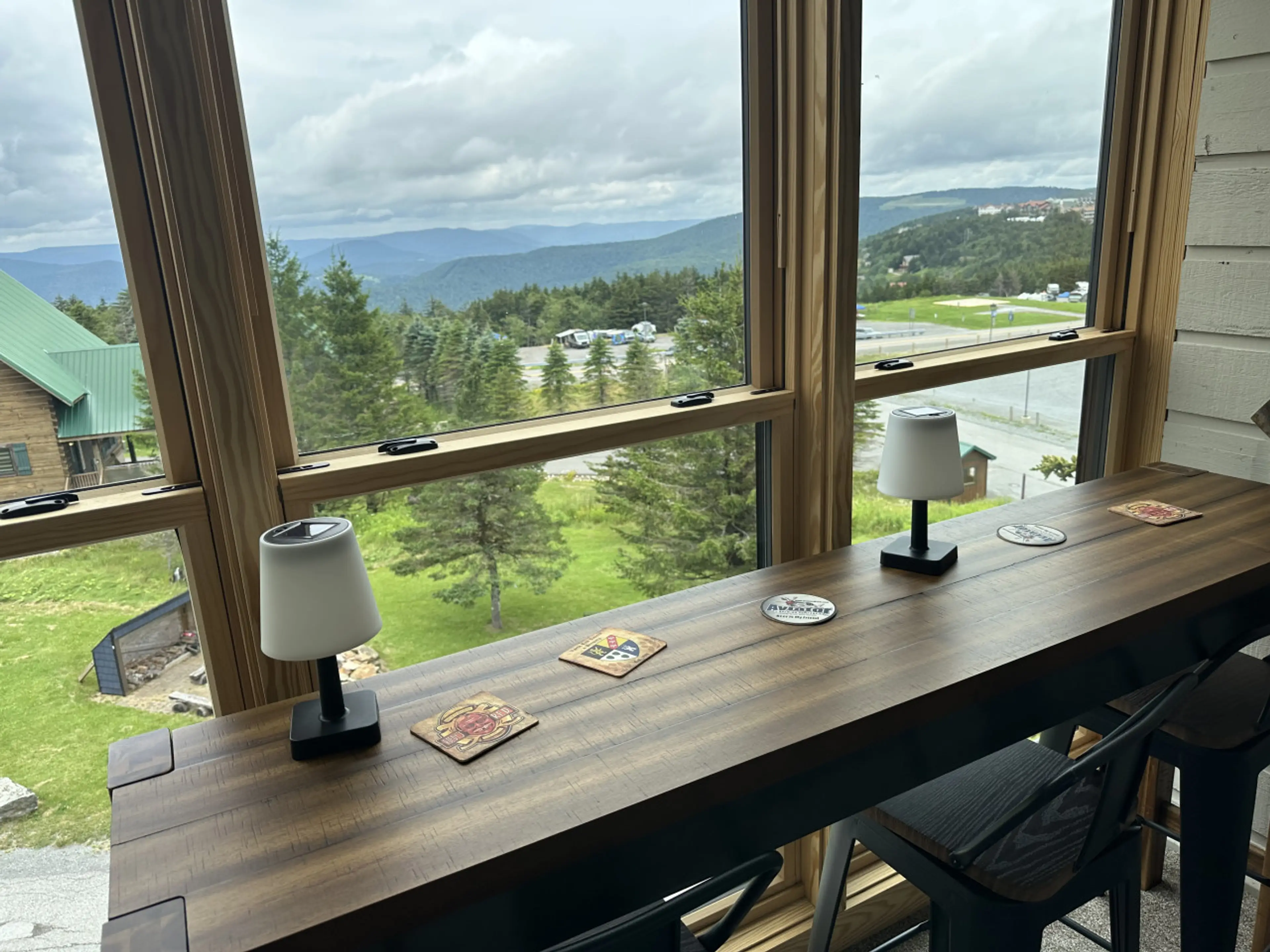Enclosed sun porch with amazing views