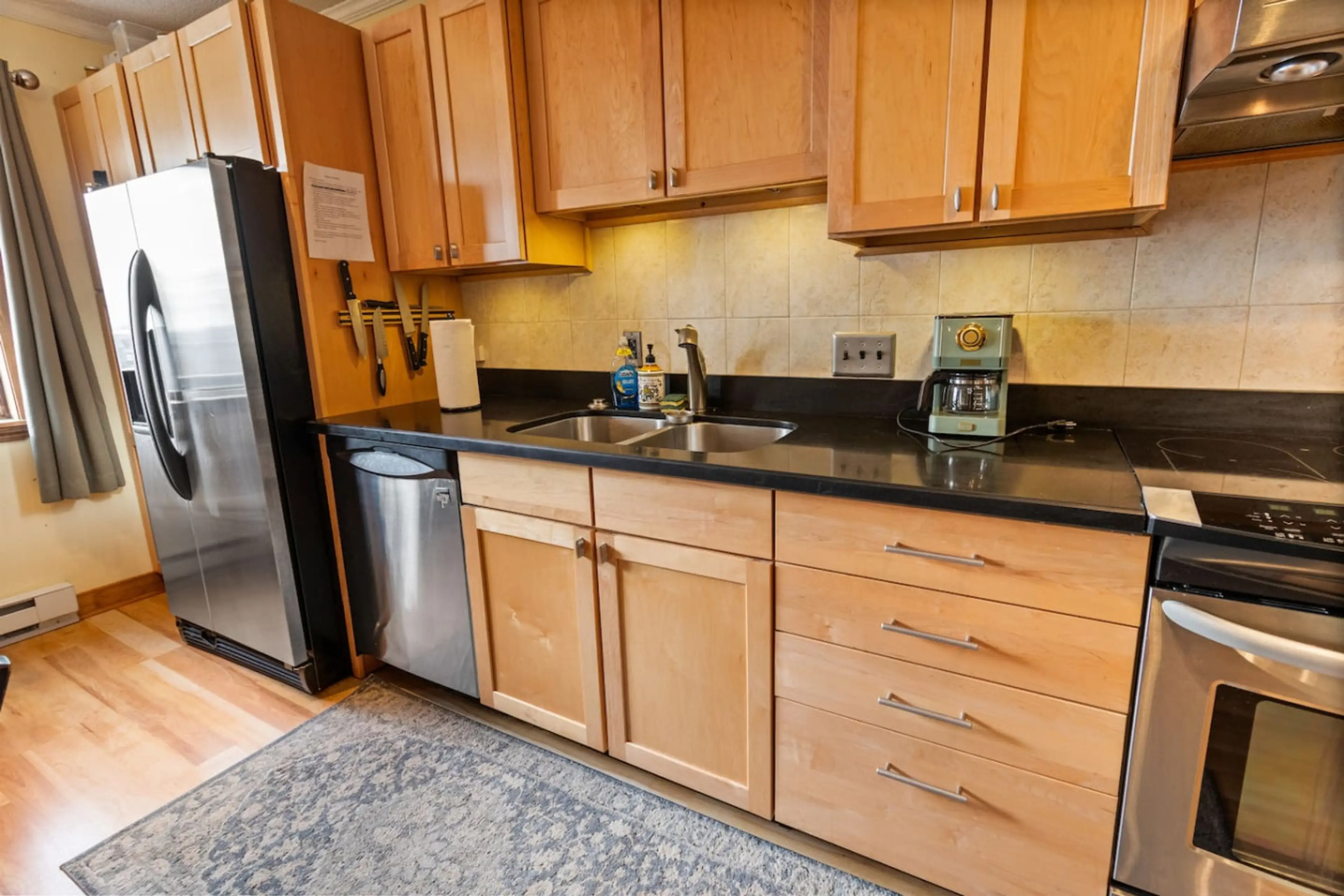 Fully Equipped Kitchen lots of counter Space