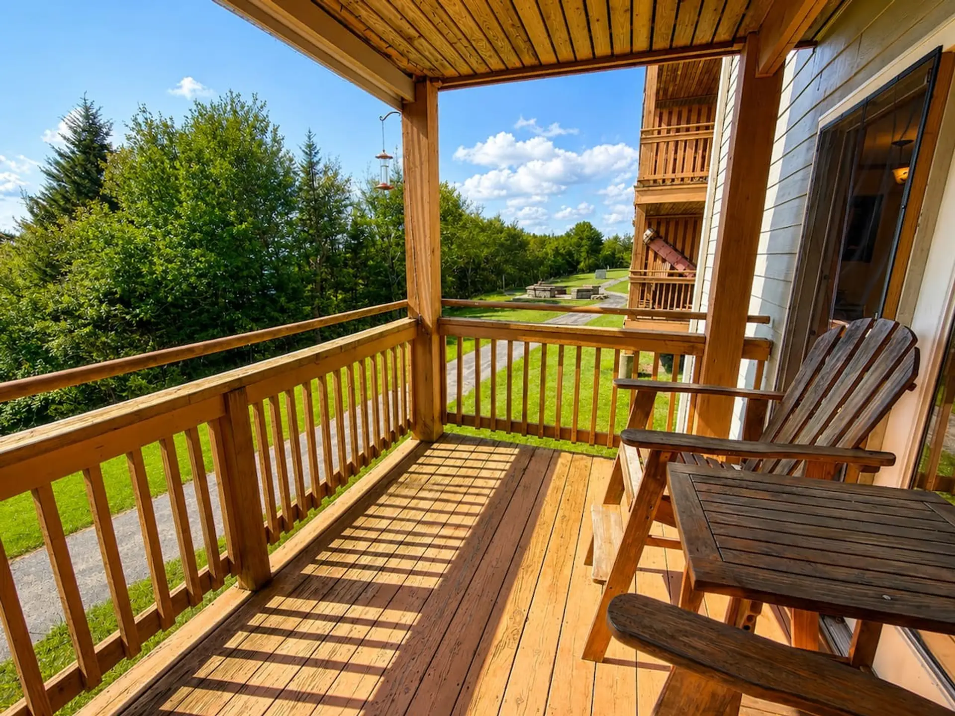 Private deck with Western sunset views