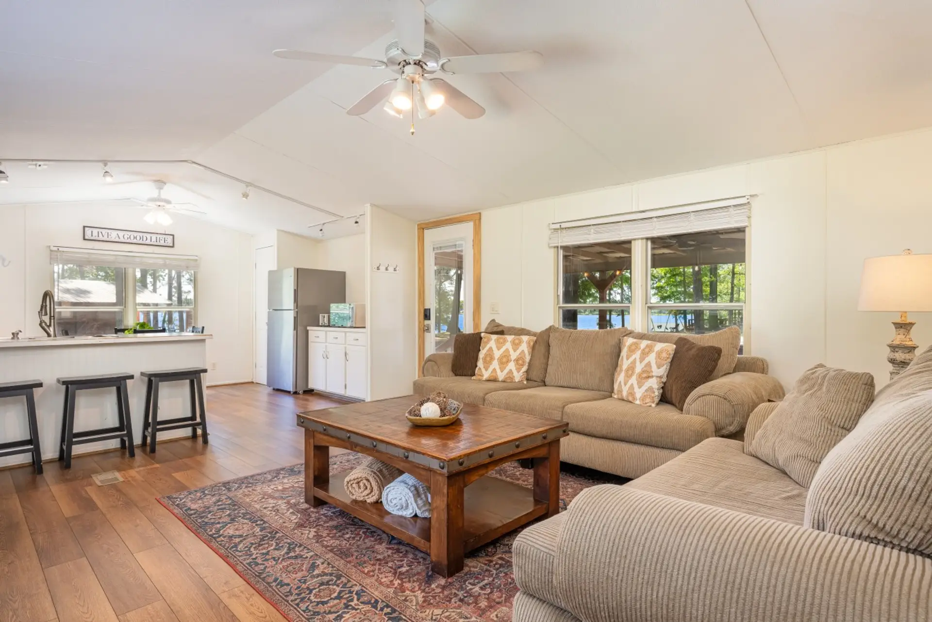 Living Room with large comfortable couches
