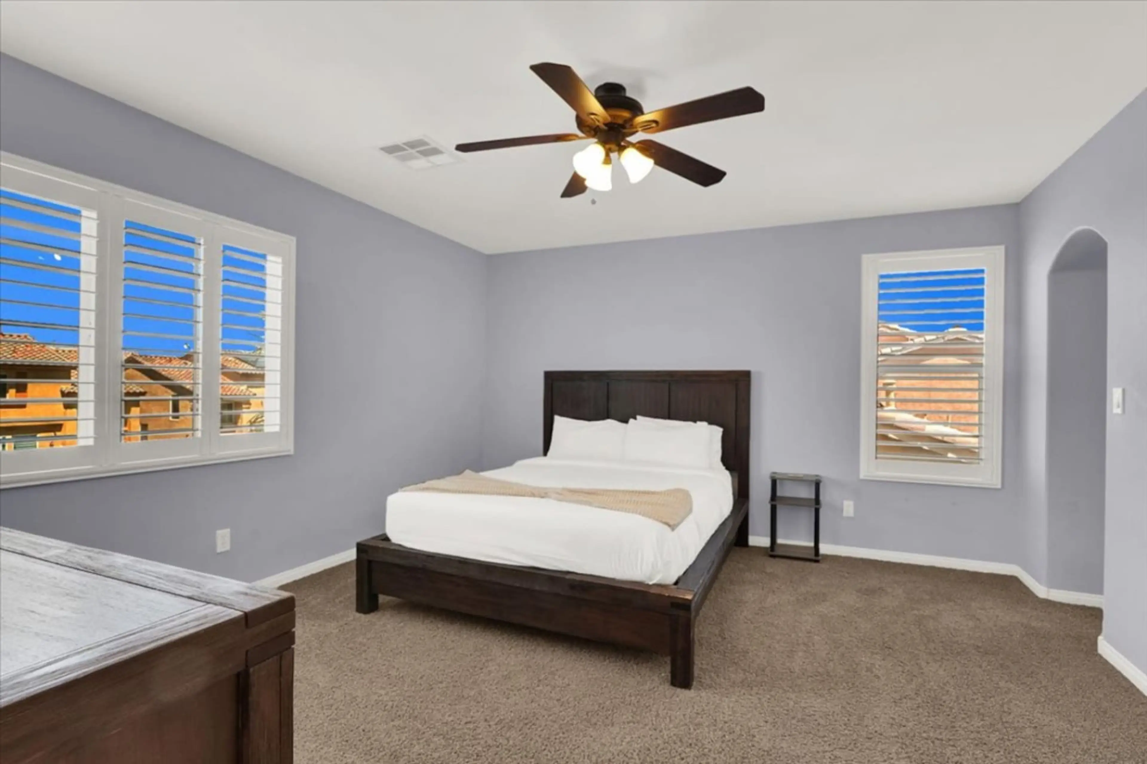 Hotel-quality sheets and duvets for restful sleep in every room, with TVs in select bedrooms.