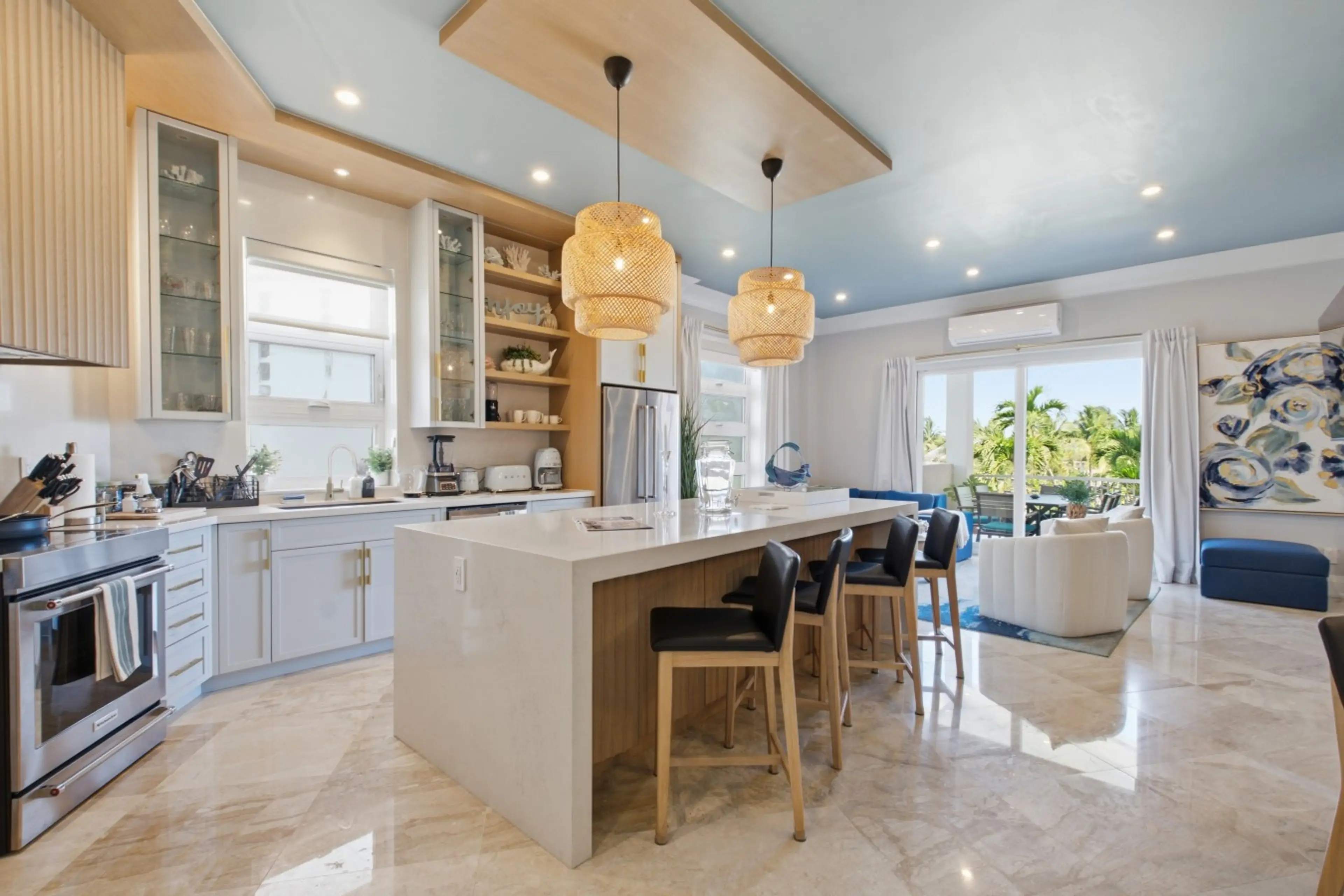 Modern oceanfront living meets classic island charm. Spacious, sun-drenched, and steps from the sand.