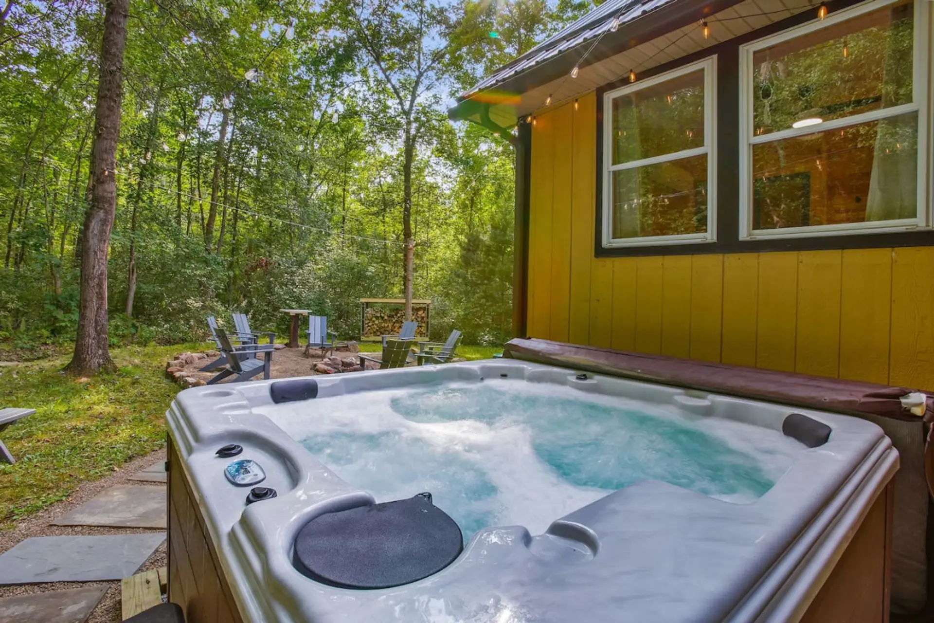 Outdoor hot tub