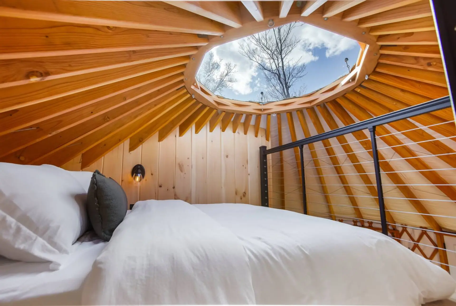 Loft bed, sleep under the stars!