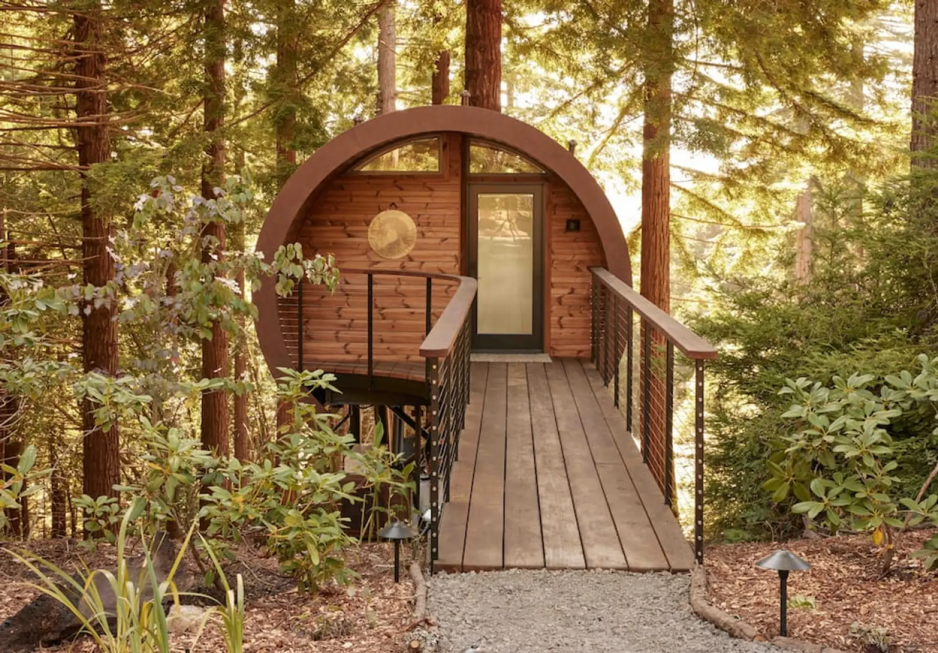 Enjoy complete privacy surrounded by beautiful, majestic redwood trees