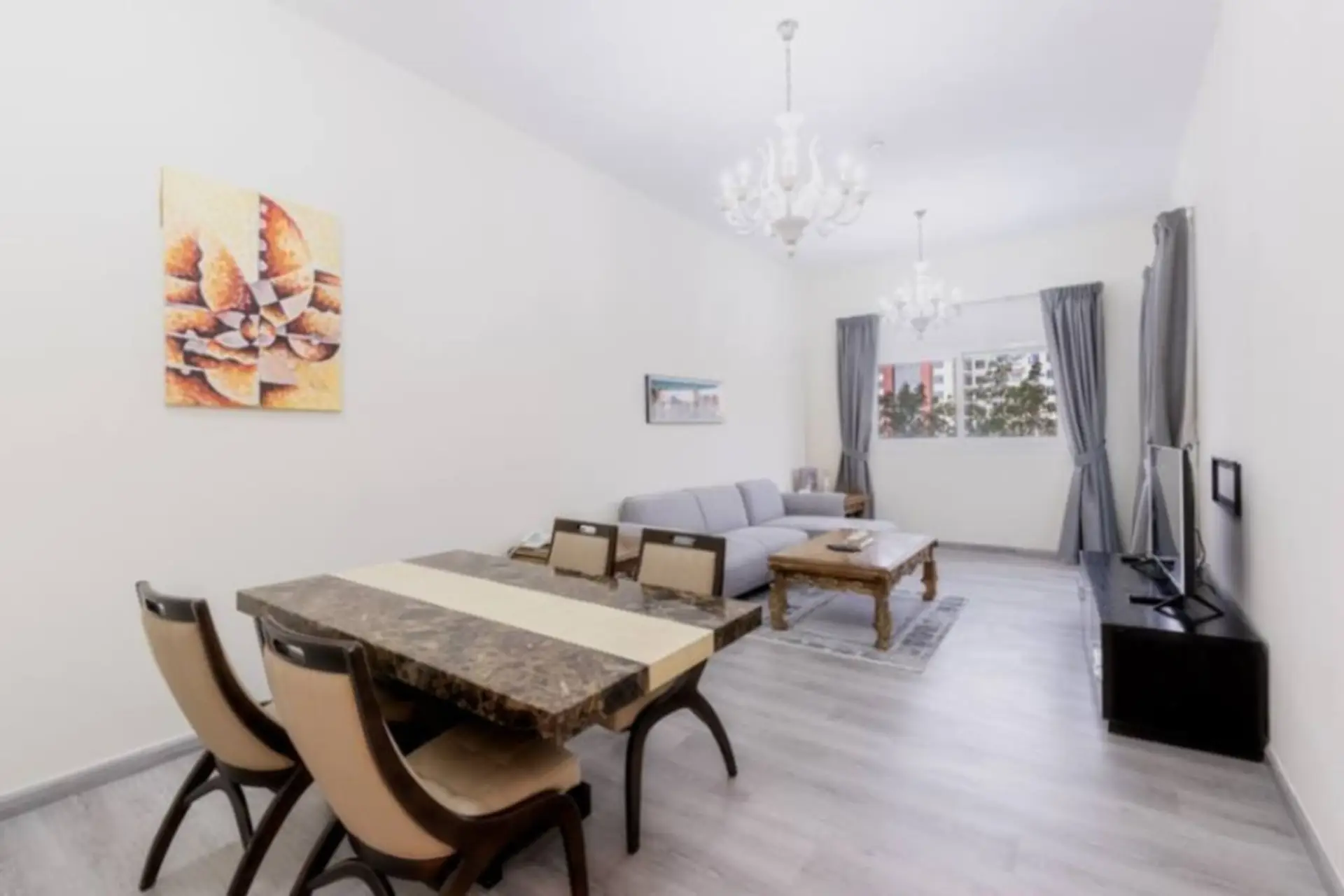 Living Room and Dining Areas