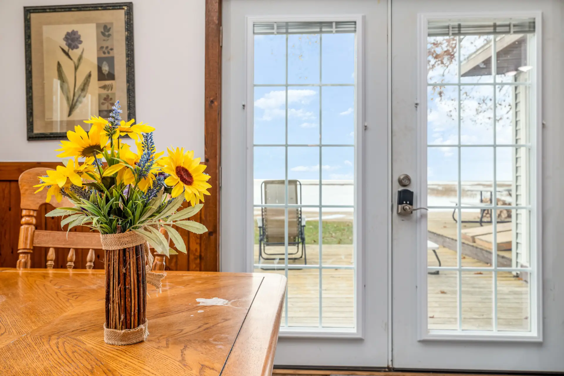 Dining room view
