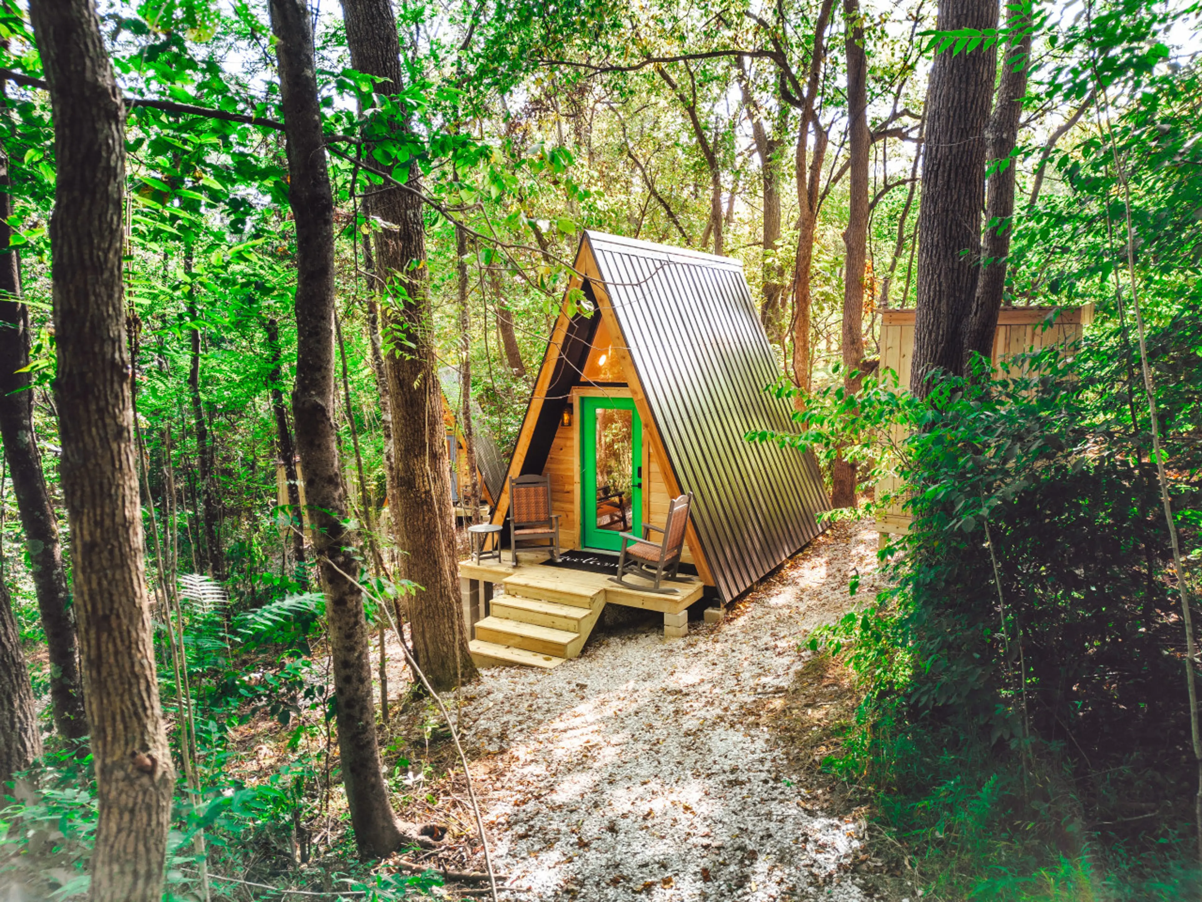 Welcome to The Green Getaway by The Hideaways. Your next secluded Ohio getaway spot. Book your Fall escape now!